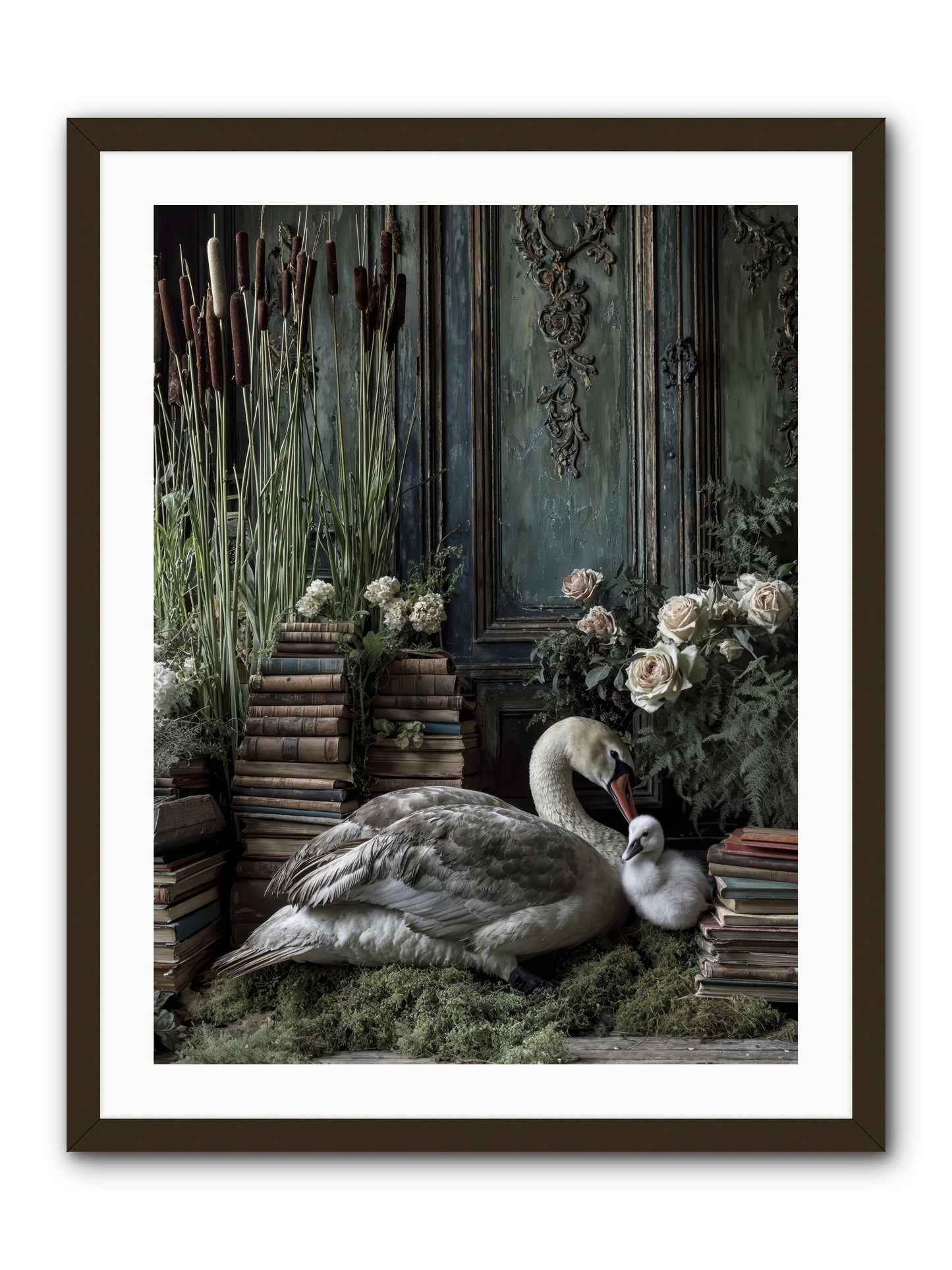 Between borrowed dreams -- Framed Print - Black 24x32