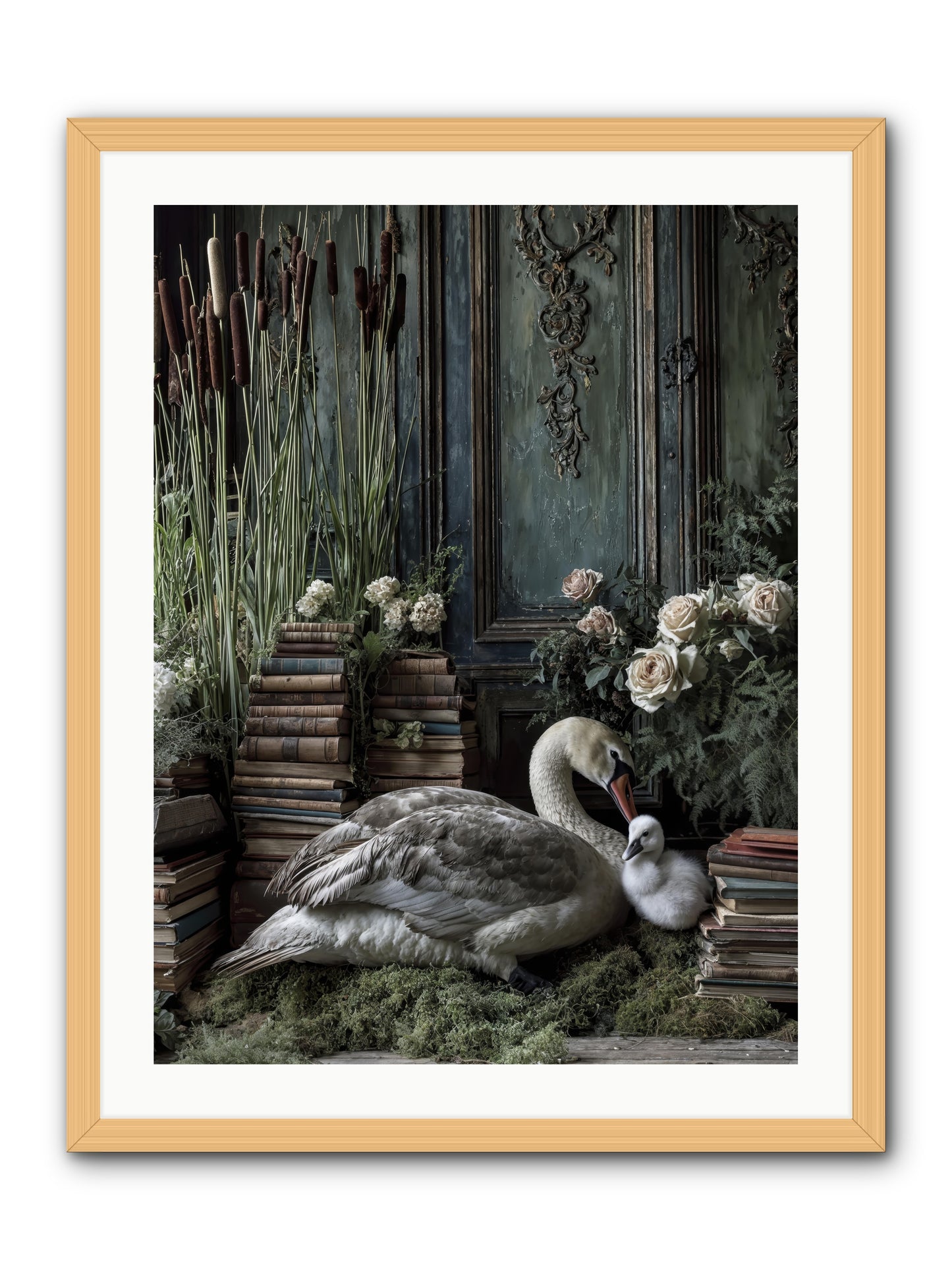 Between borrowed dreams -- Framed Print - Natural 24x32