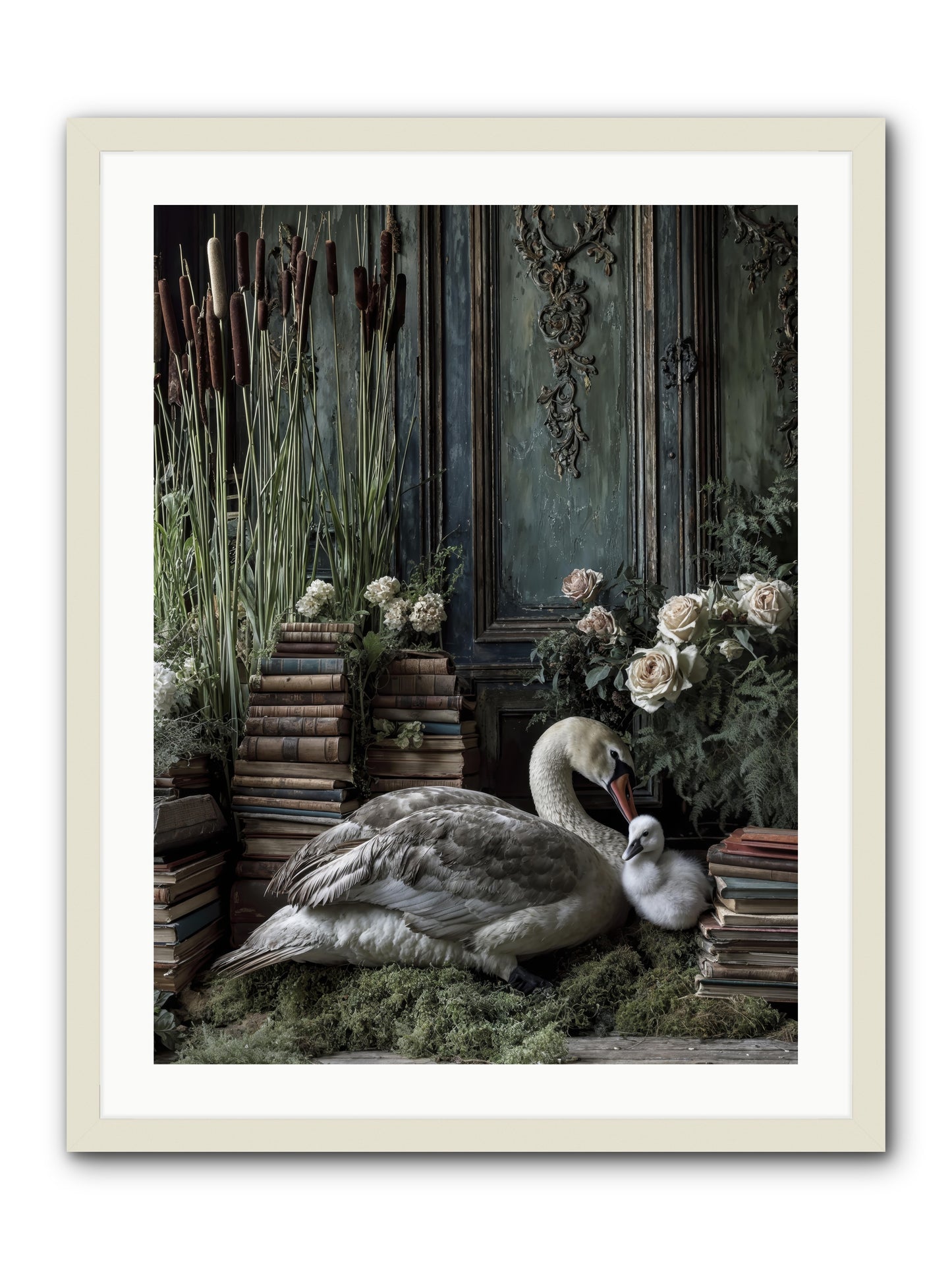 Between borrowed dreams -- Framed Print - White 24x32
