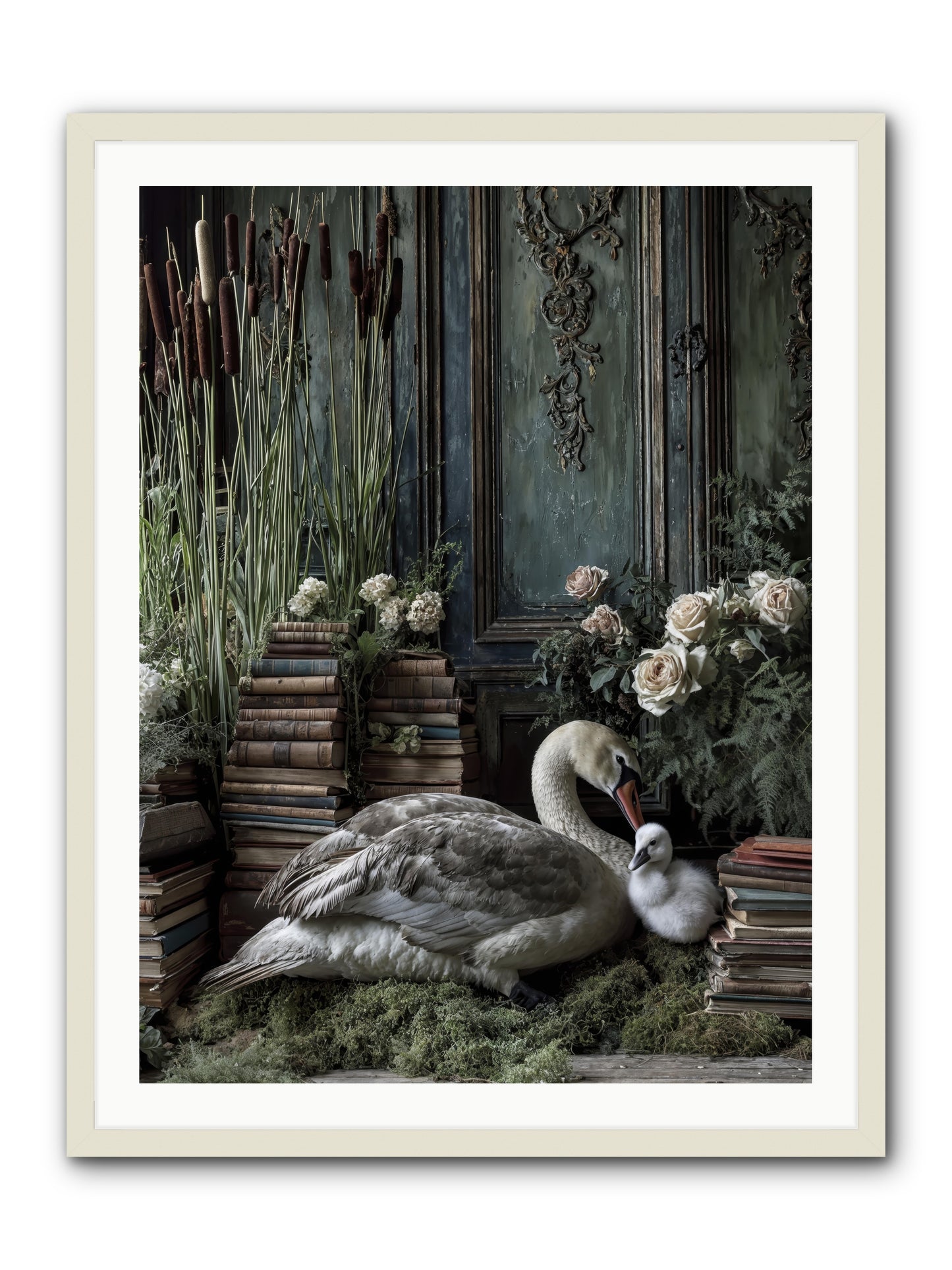 Between borrowed dreams -- Framed Print - White 30x40