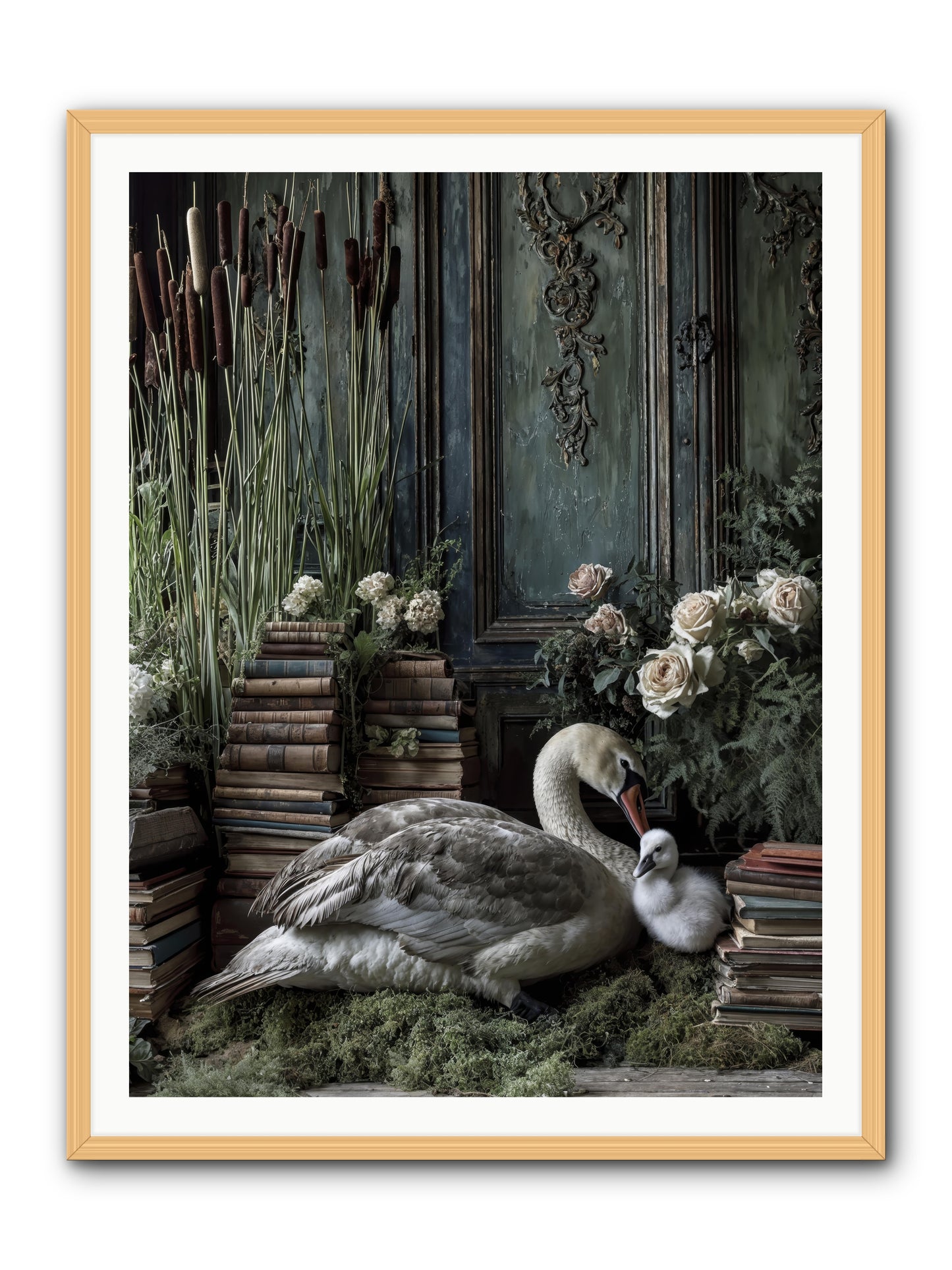 Between borrowed dreams -- Framed Print - Natural 36x48