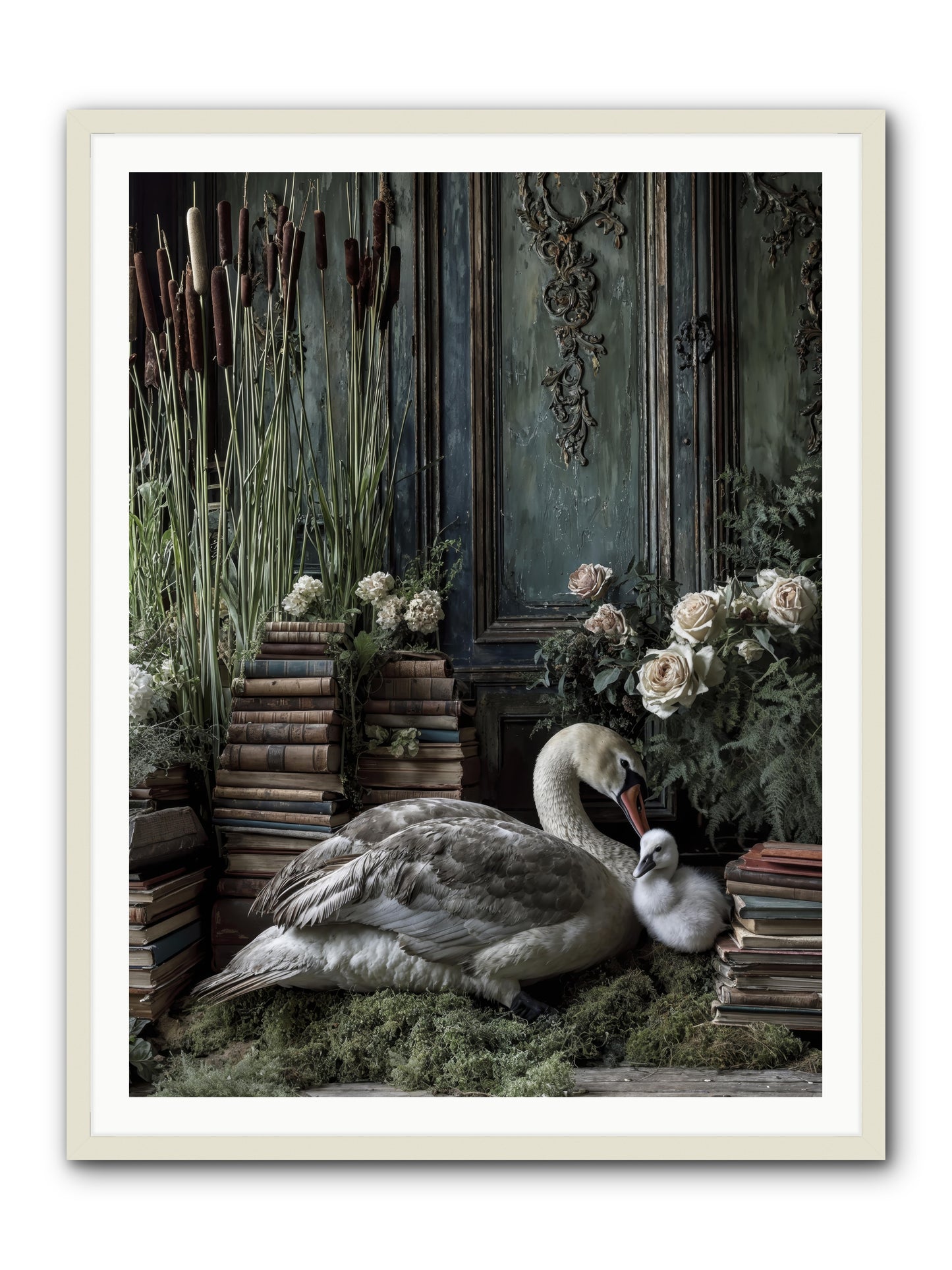 Between borrowed dreams -- Framed Print - White 36x48