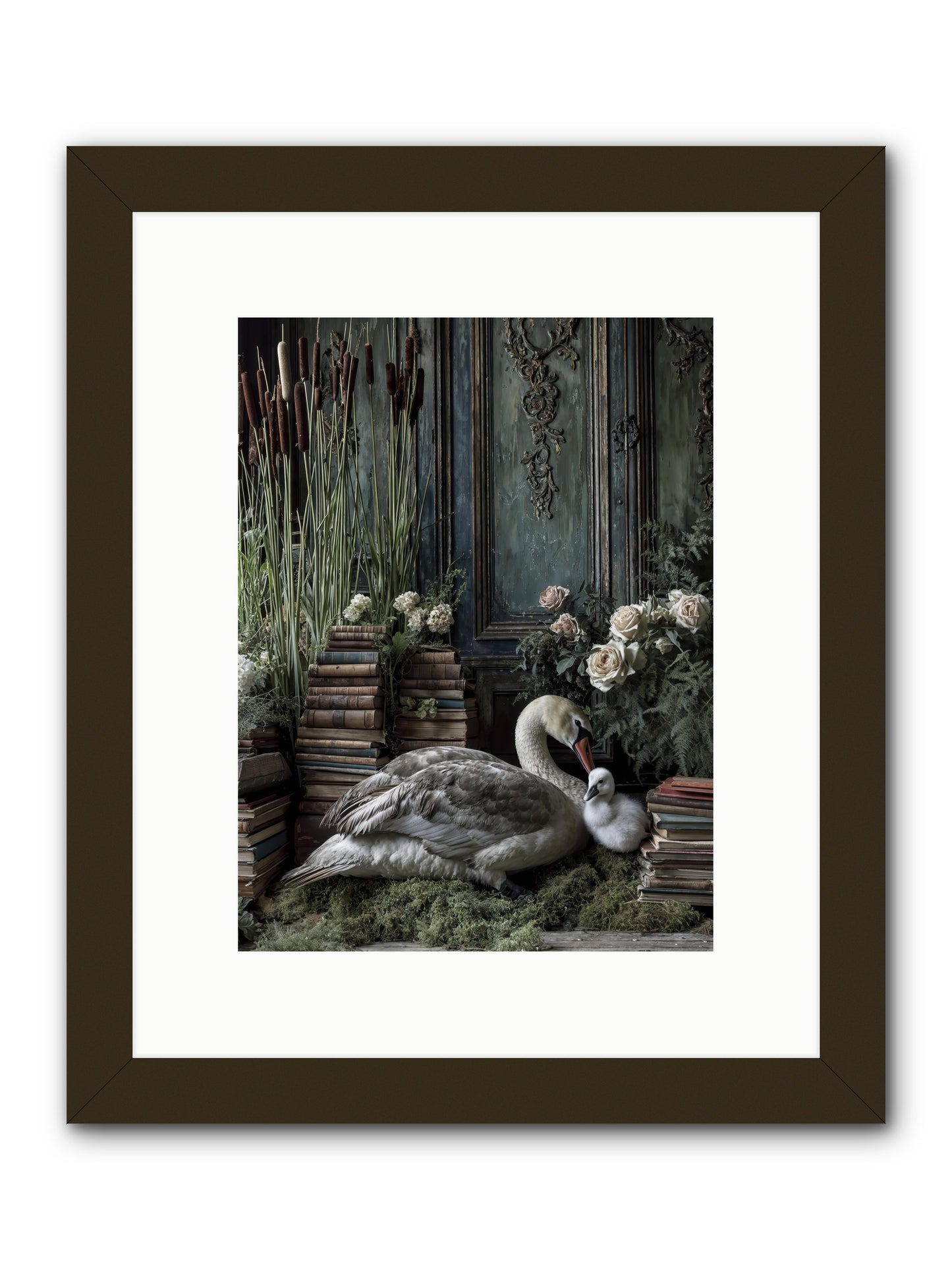 Between borrowed dreams -- Framed Print - Black 9x12