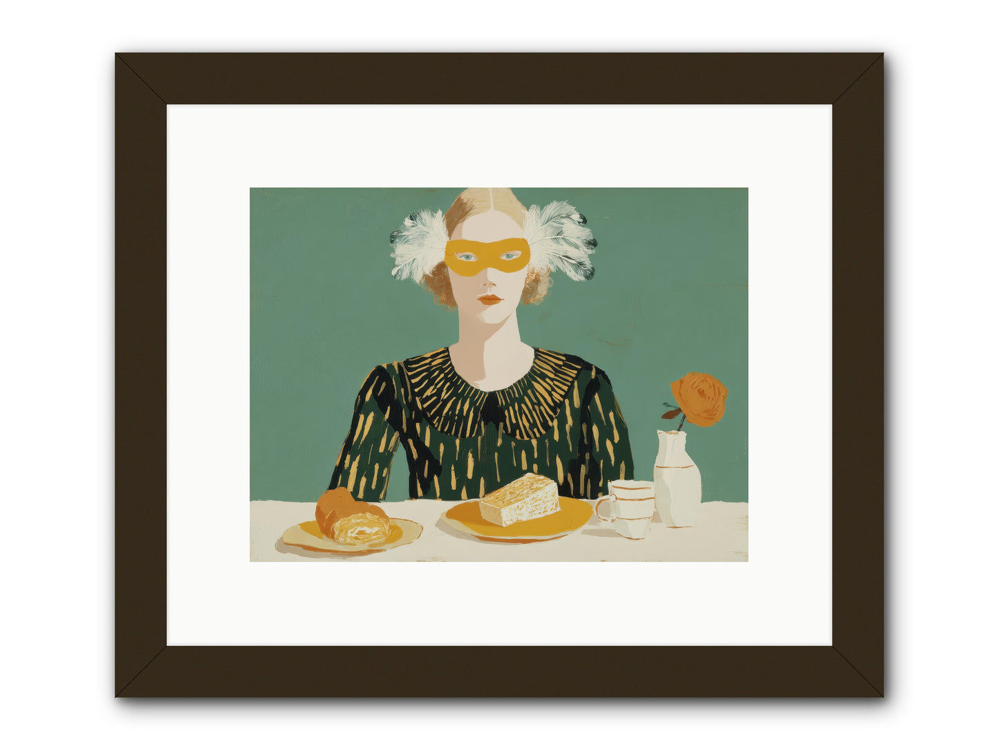 Between the Lines -- Framed Print - Black 12x9