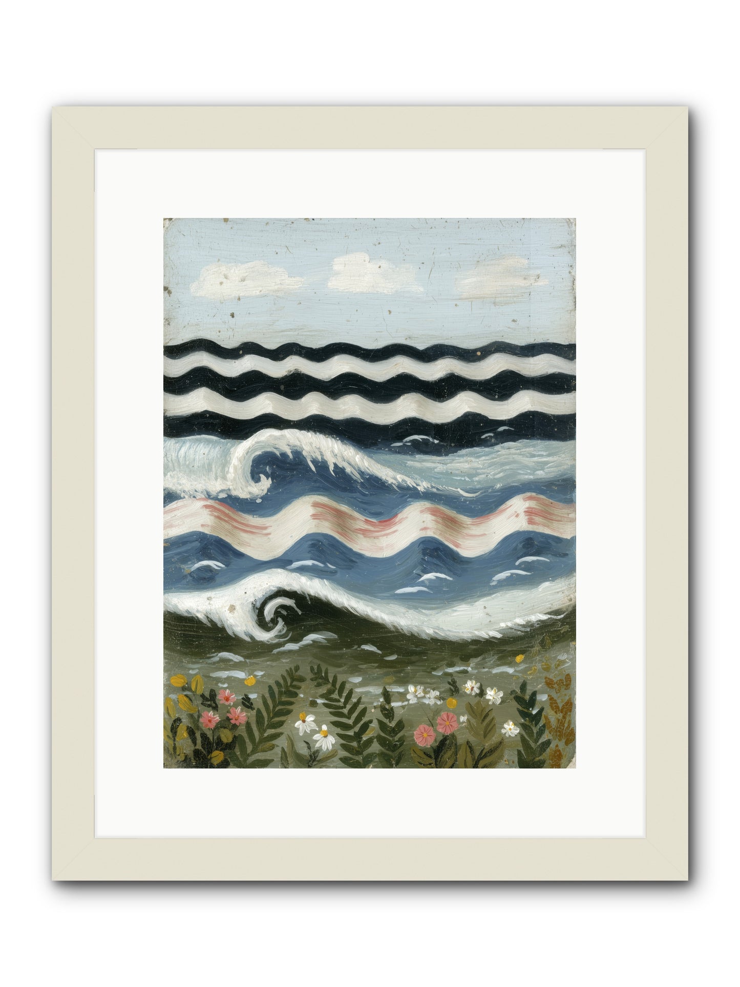 Bewitched Swells -- Framed Print - White 12x16