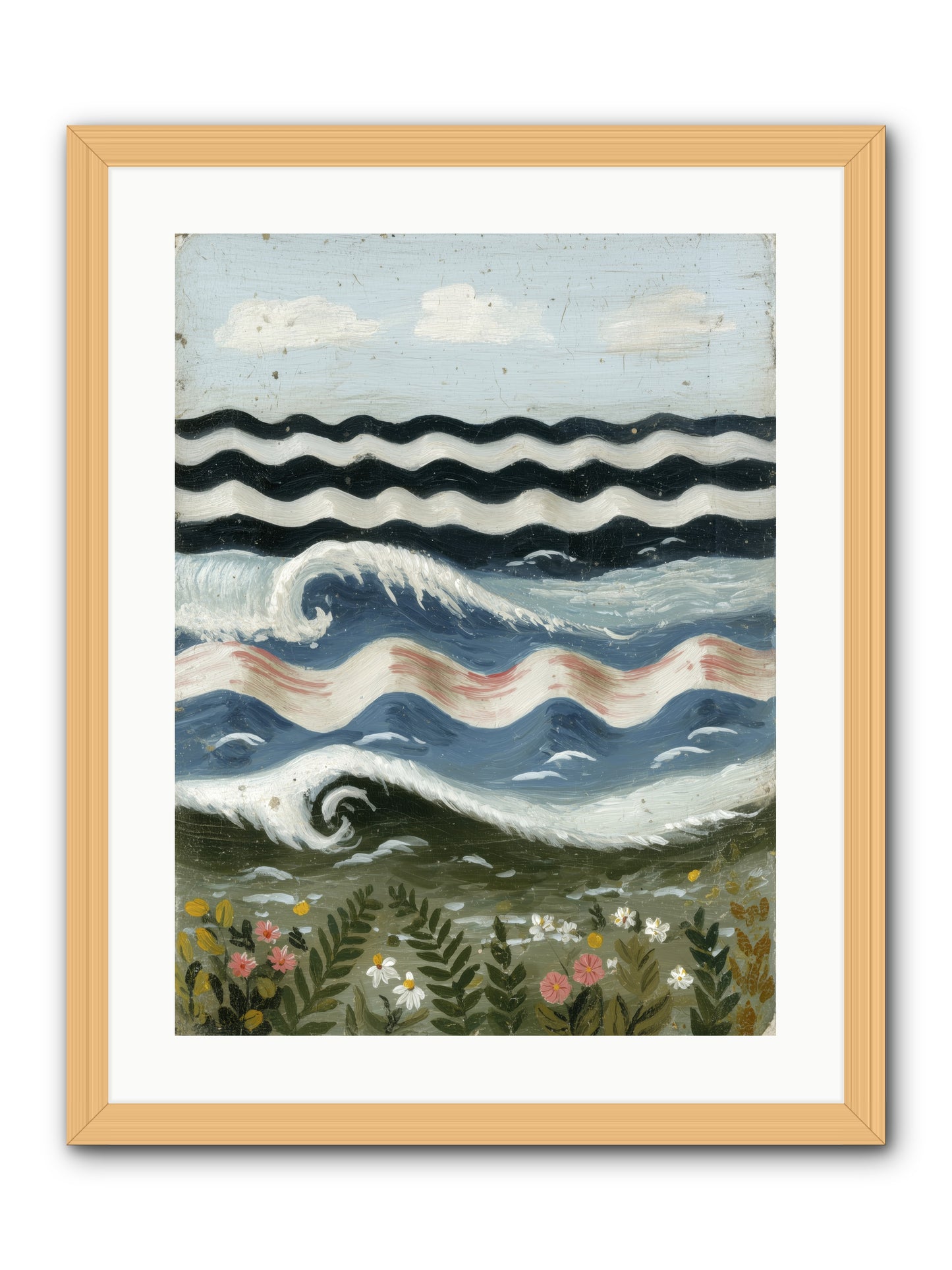 Bewitched Swells -- Framed Print - Natural 18x24