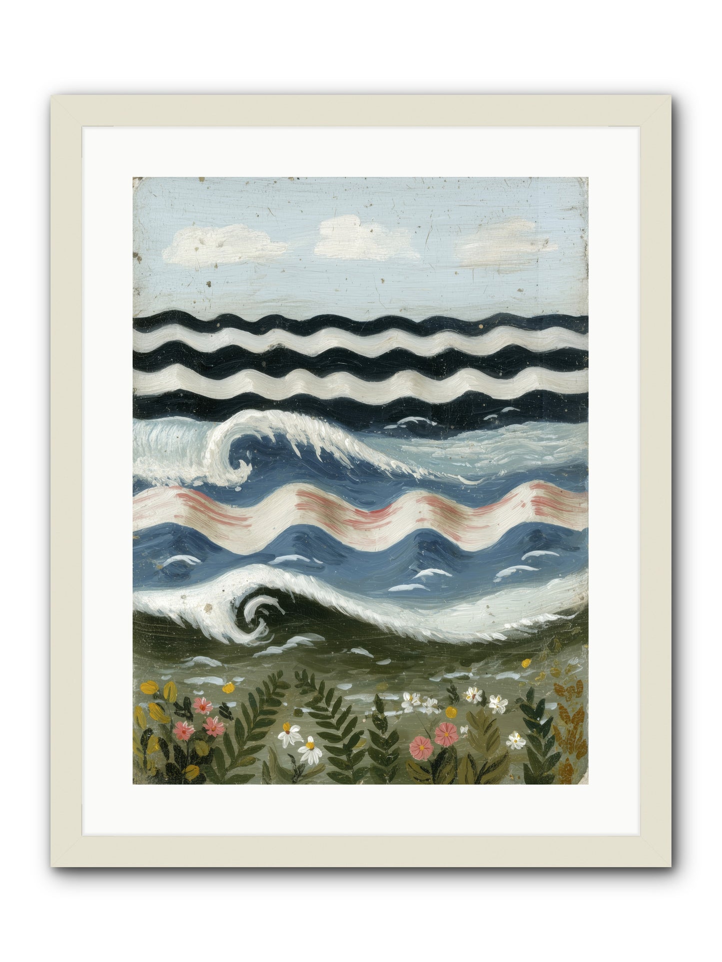 Bewitched Swells -- Framed Print - White 18x24