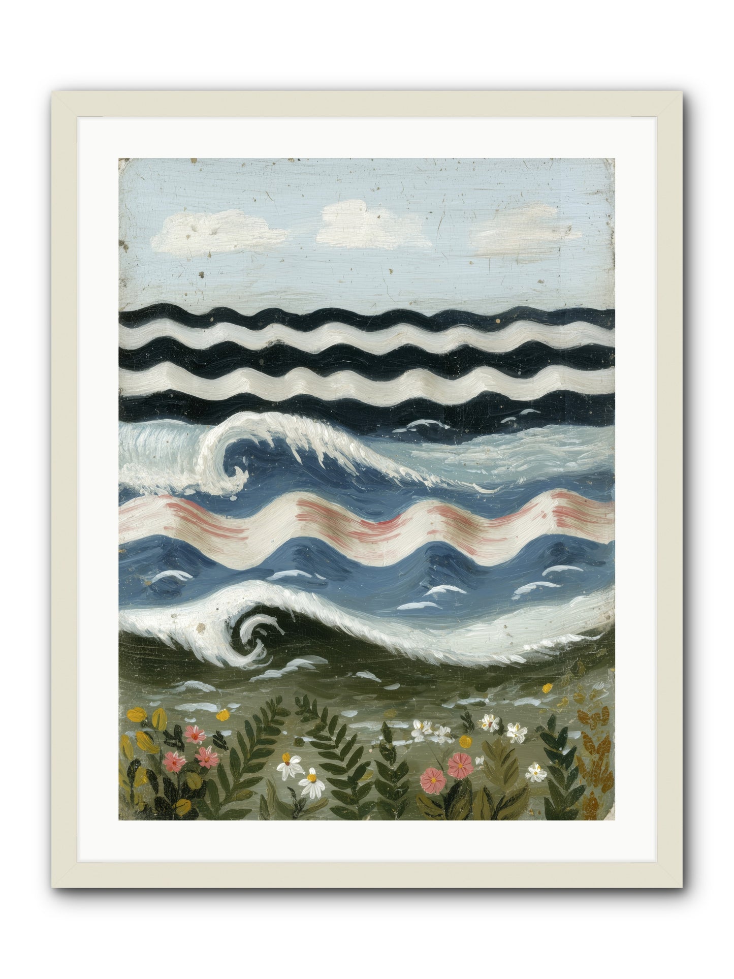 Bewitched Swells -- Framed Print - White 24x32