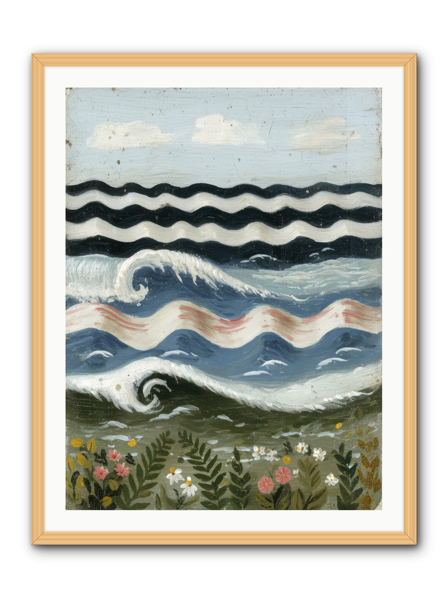 Bewitched Swells -- Framed Print - Natural 30x40