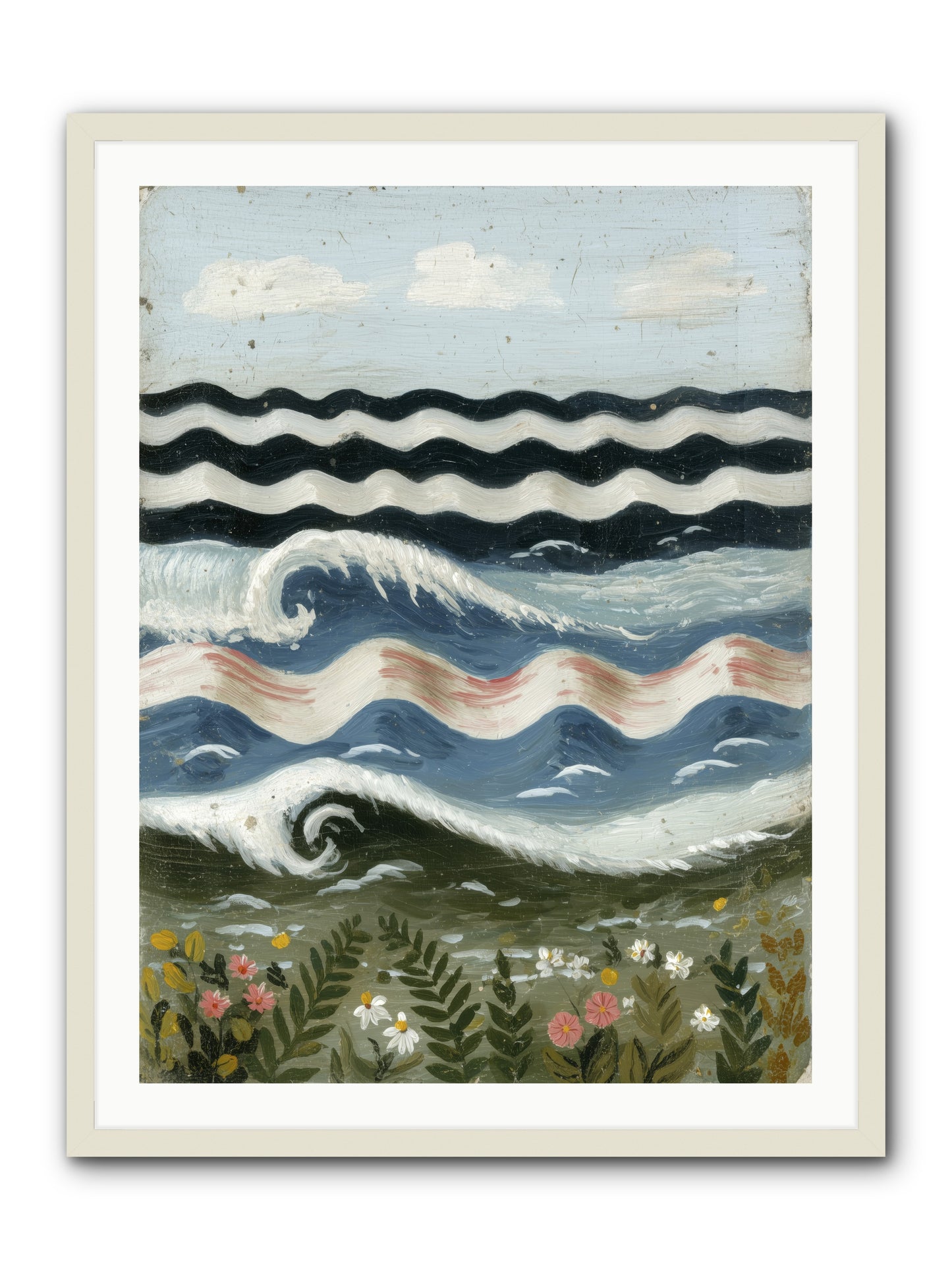 Bewitched Swells -- Framed Print - White 30x40