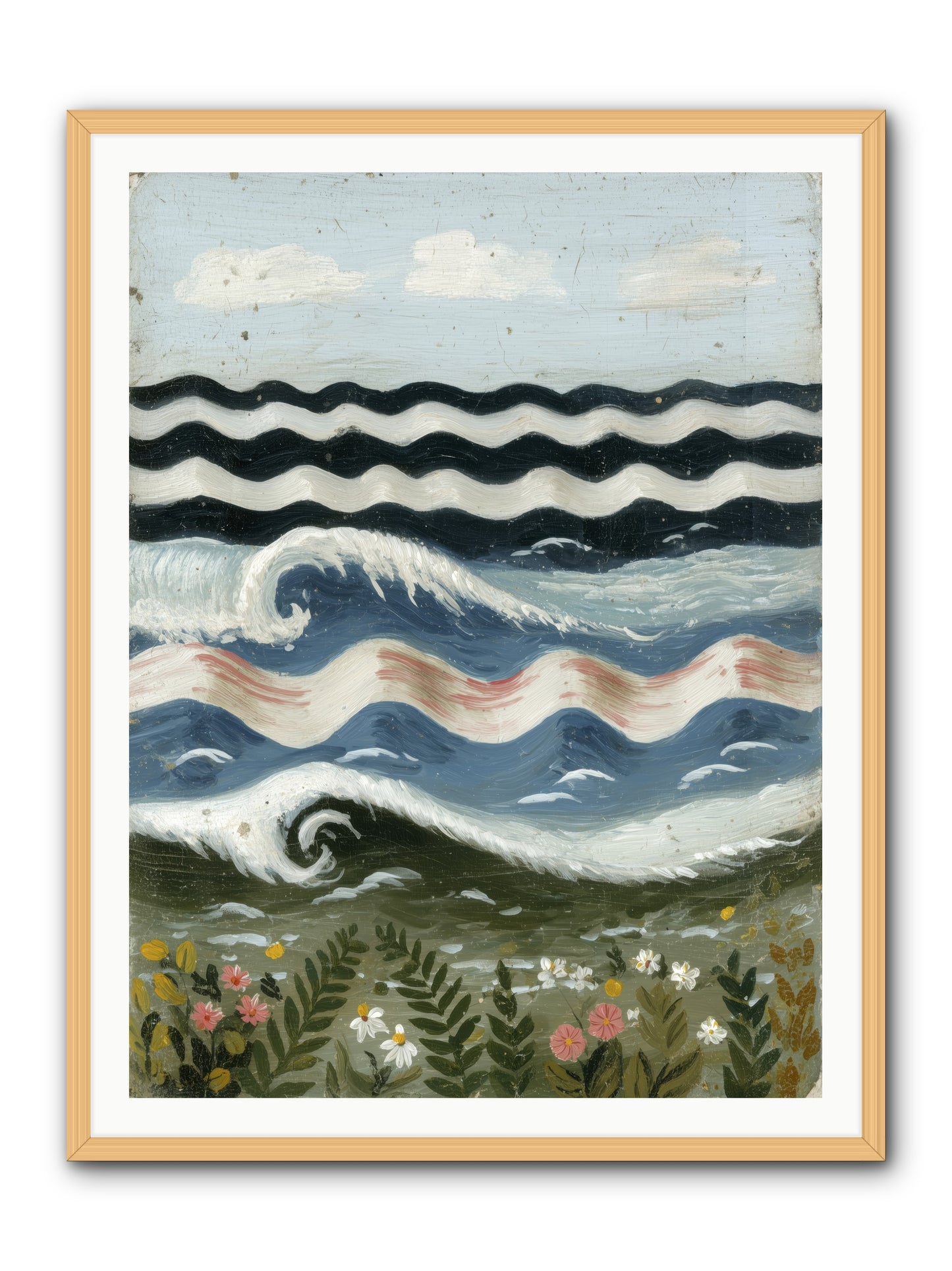 Bewitched Swells -- Framed Print - Natural 36x48