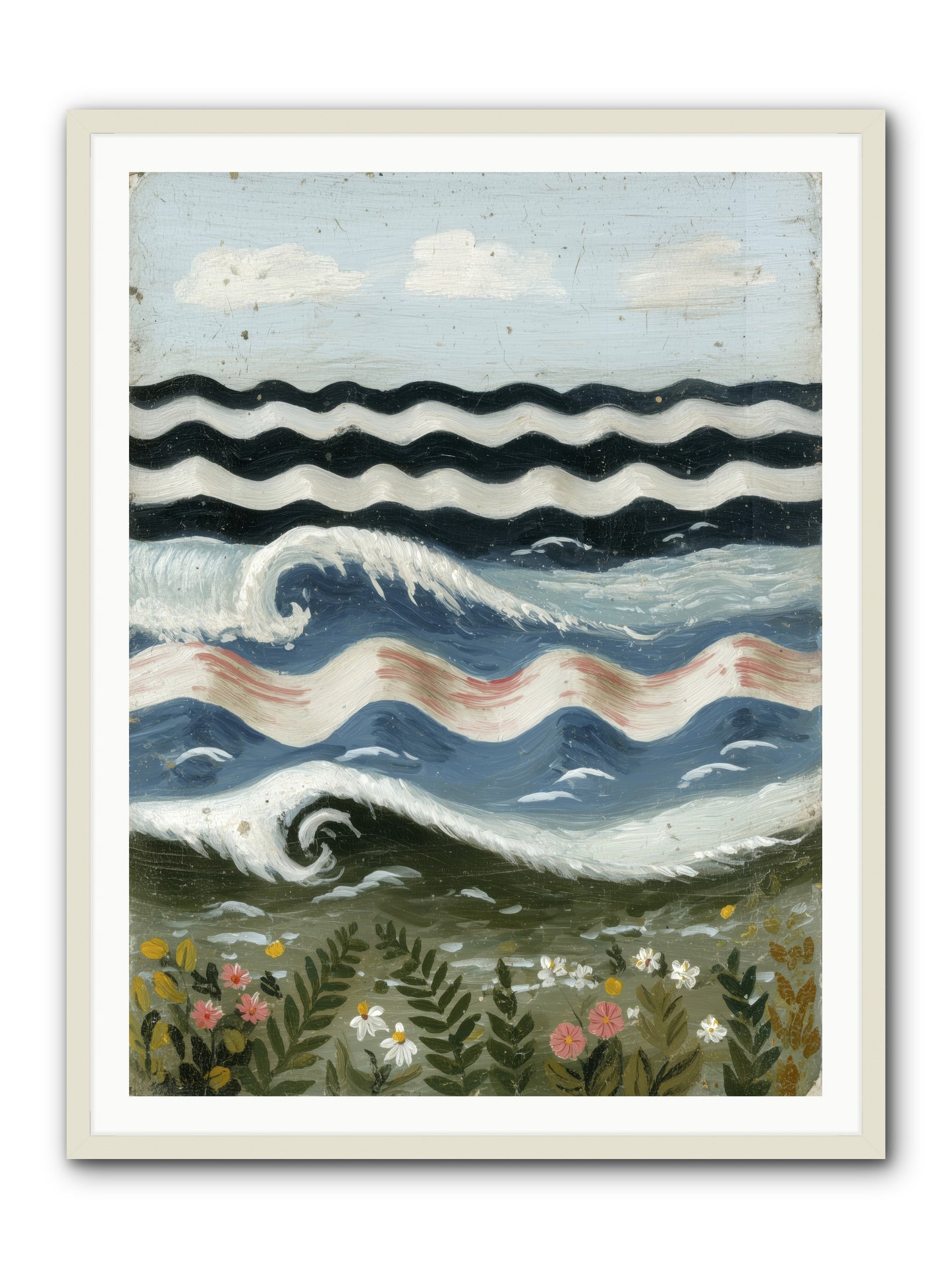 Bewitched Swells -- Framed Print - White 36x48