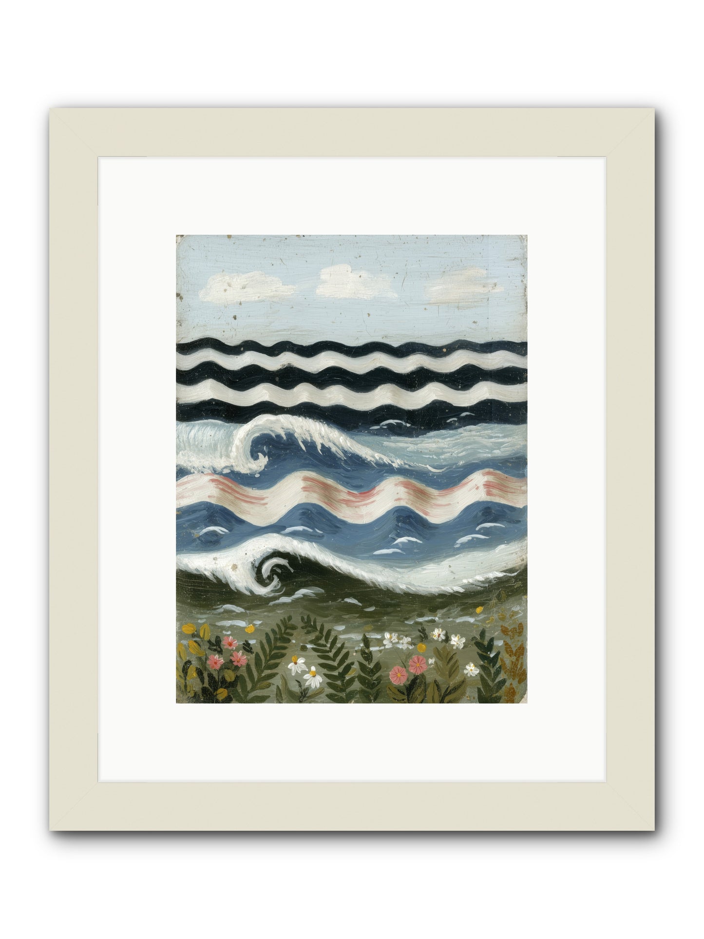 Bewitched Swells -- Framed Print - White 9x12