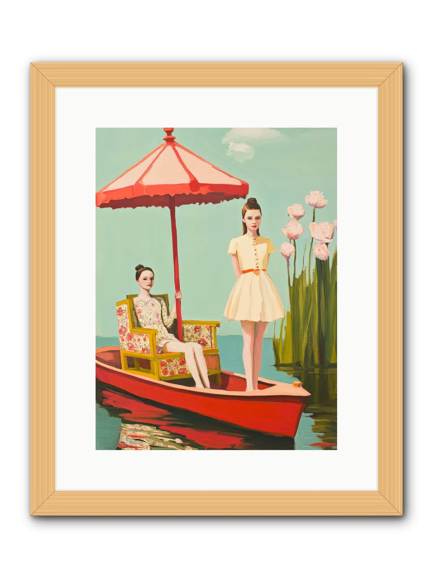 Beyond TomorrowRez2 -- Framed Print - Natural 12x16