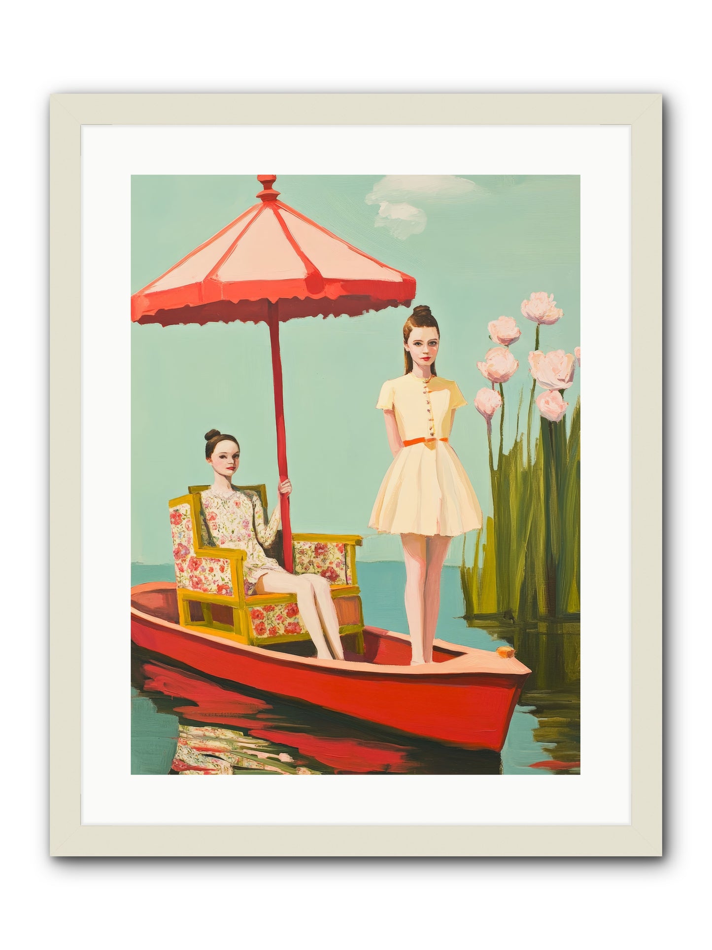 Beyond TomorrowRez2 -- Framed Print - White 18x24