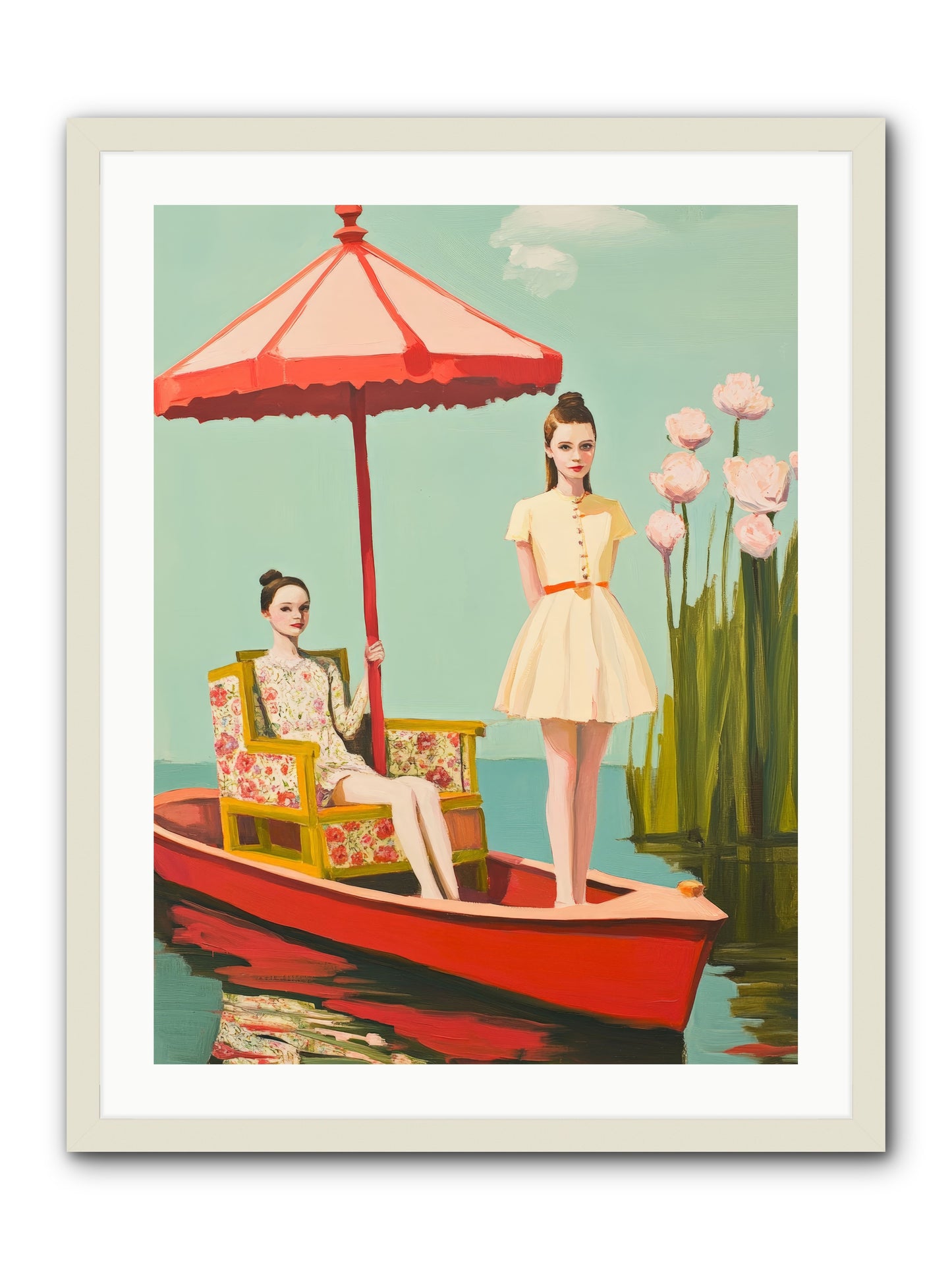 Beyond TomorrowRez2 -- Framed Print - White 24x32