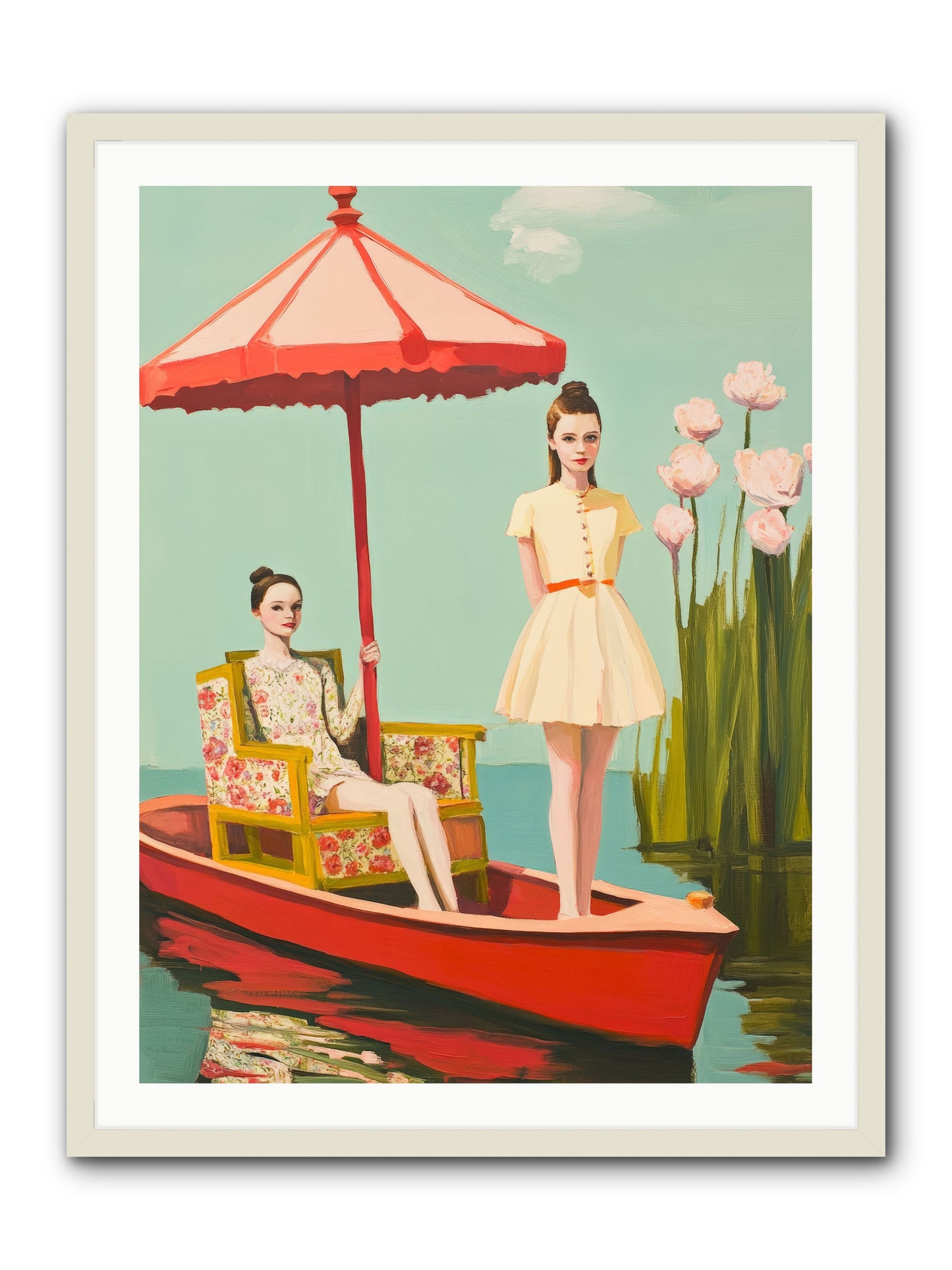 Beyond TomorrowRez2 -- Framed Print - White 30x40