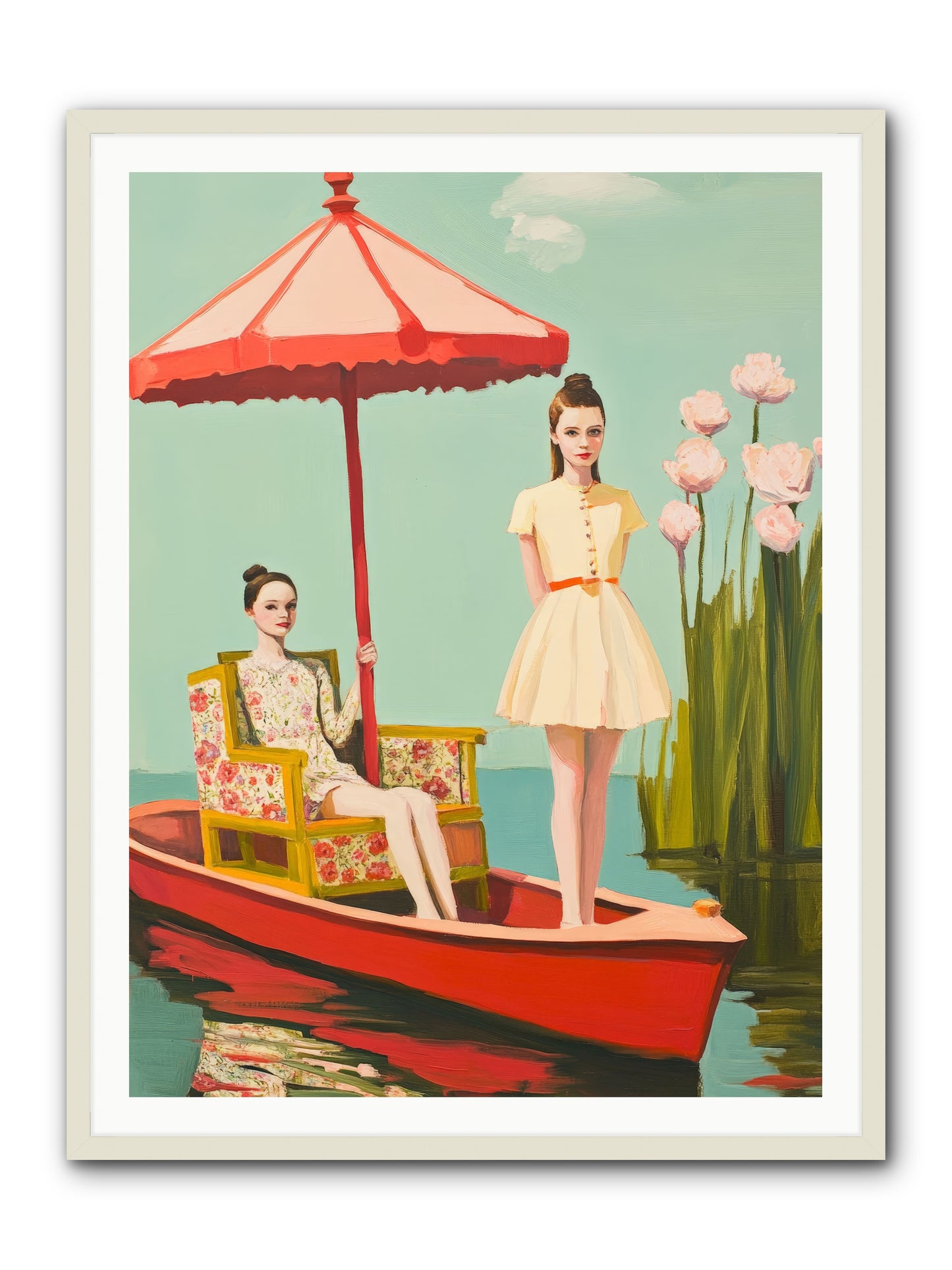 Beyond TomorrowRez2 -- Framed Print - White 36x48