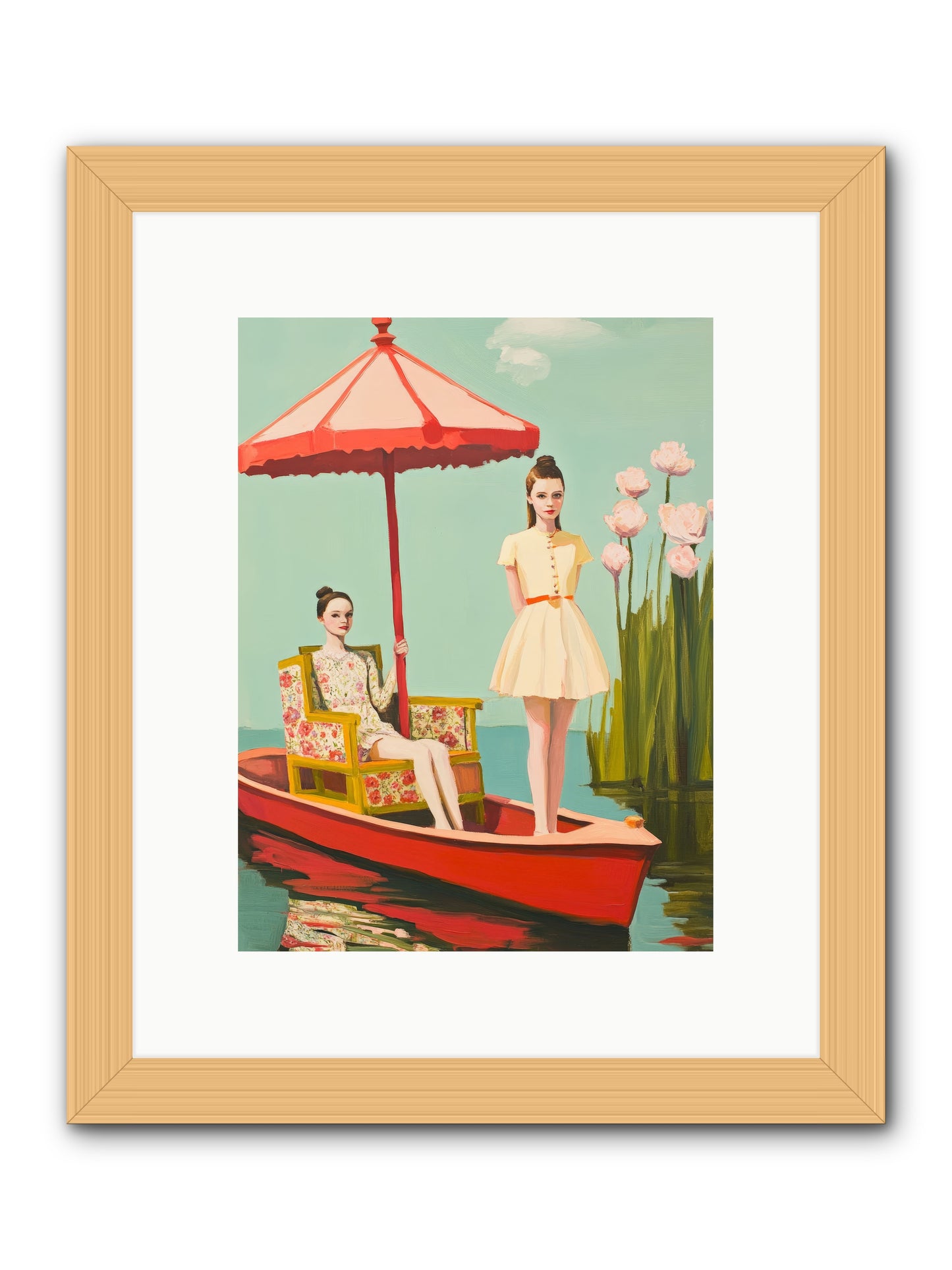 Beyond TomorrowRez2 -- Framed Print - Natural 9x12