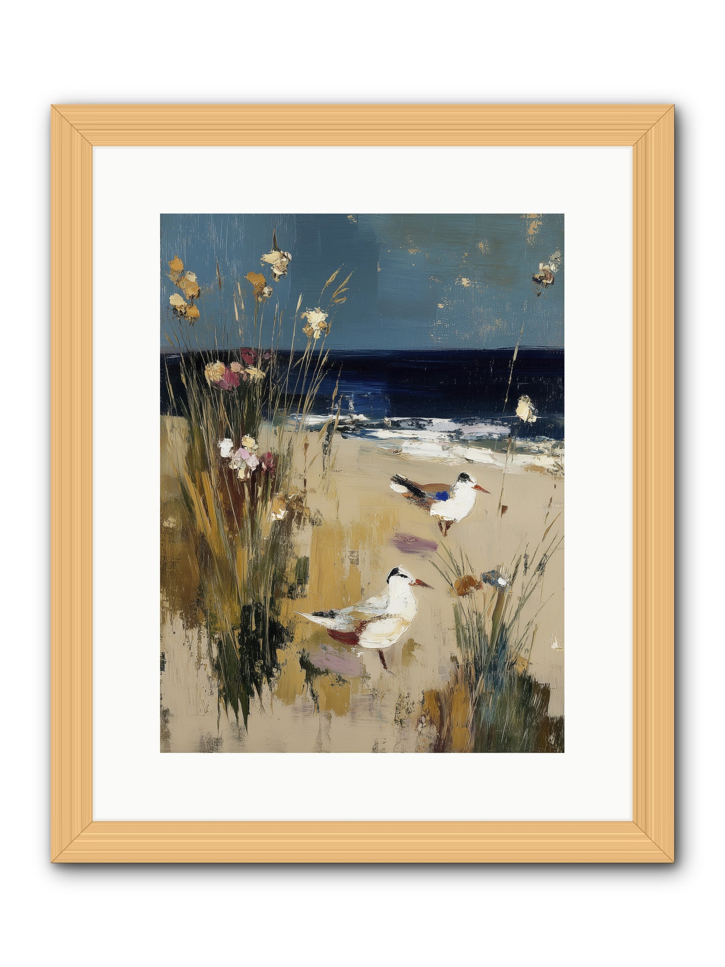 Beyond the Bend -- Framed Print - Natural 12x16