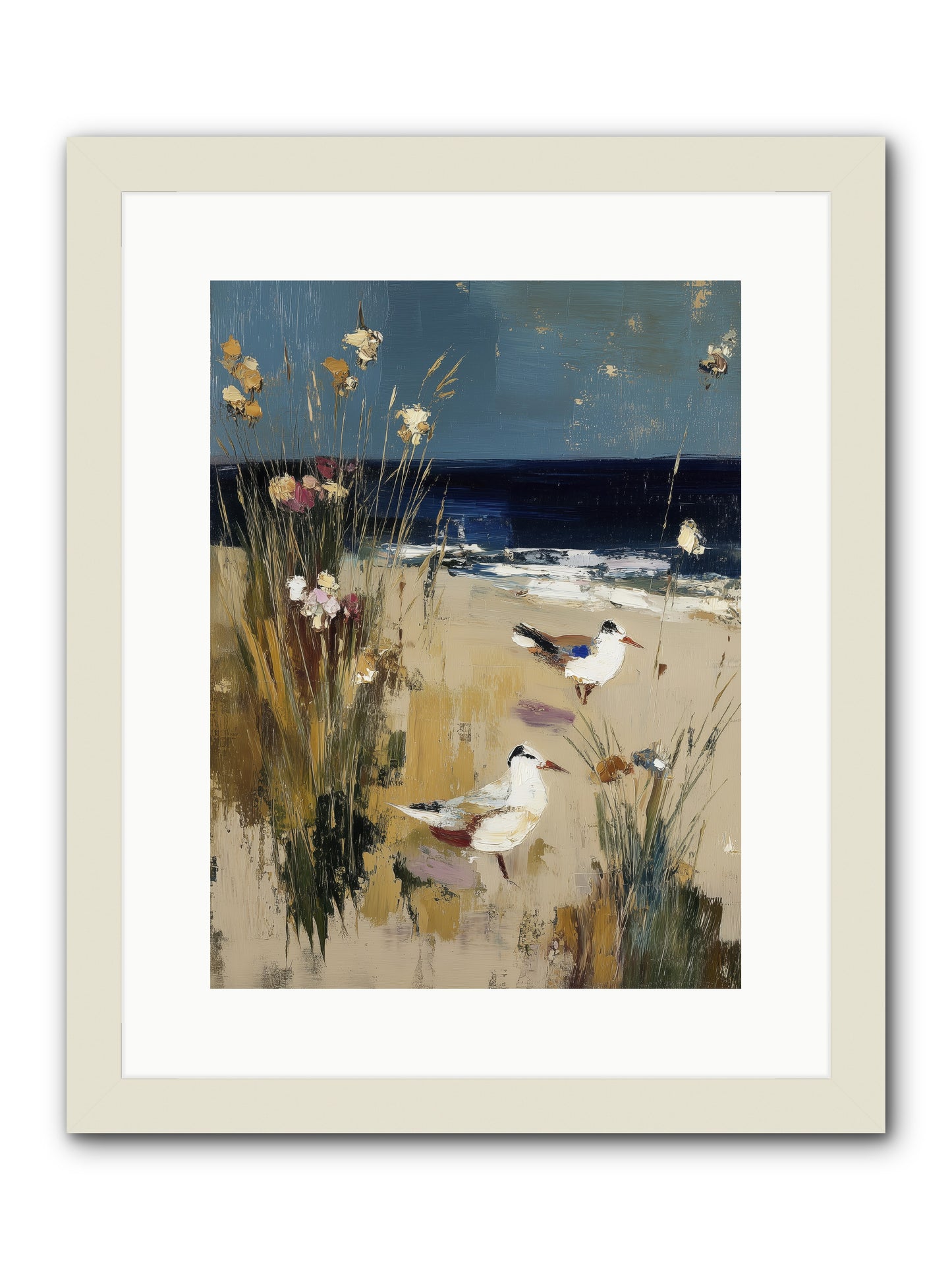 Beyond the Bend -- Framed Print - White 12x16