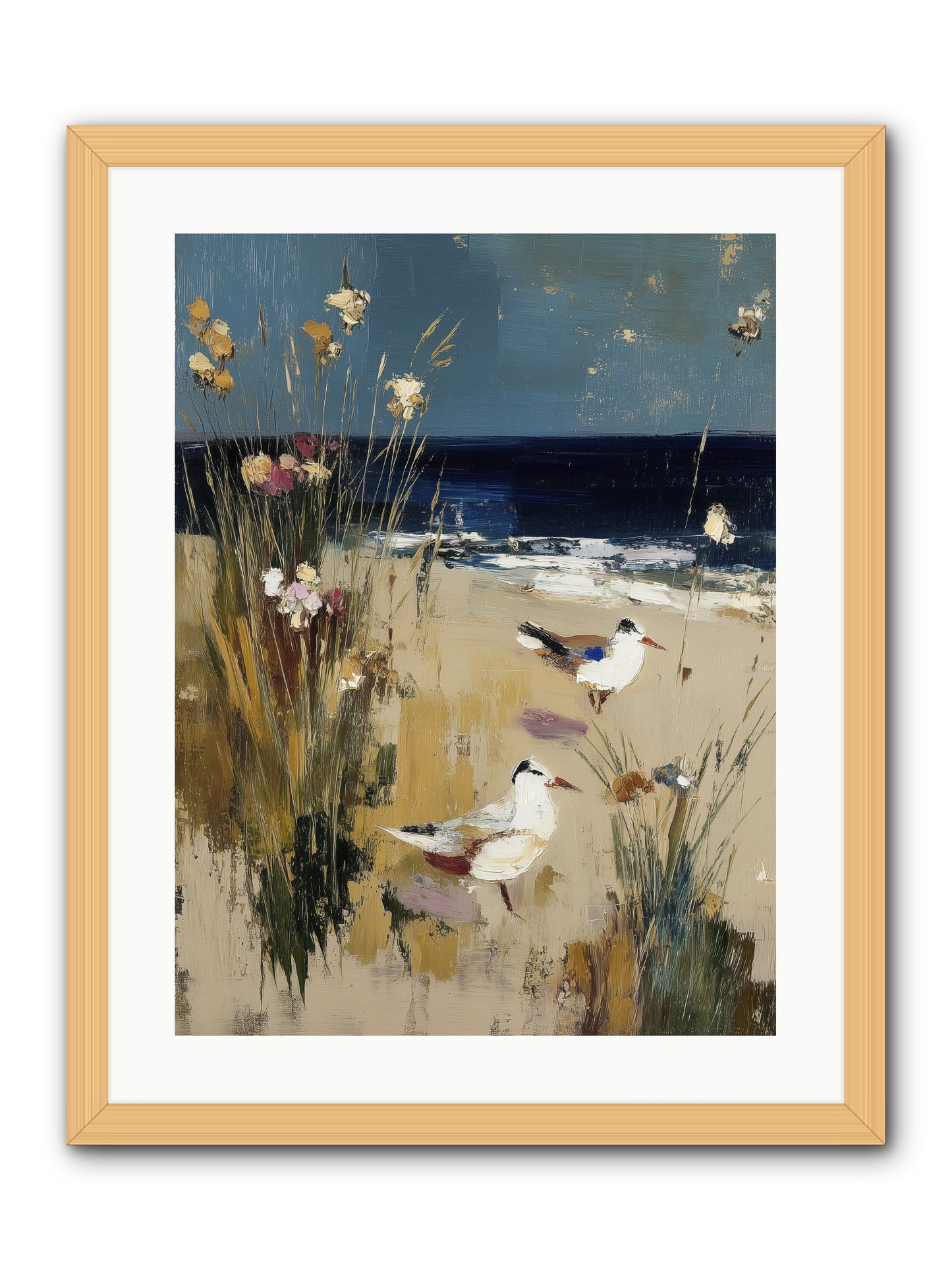 Beyond the Bend -- Framed Print - Natural 18x24