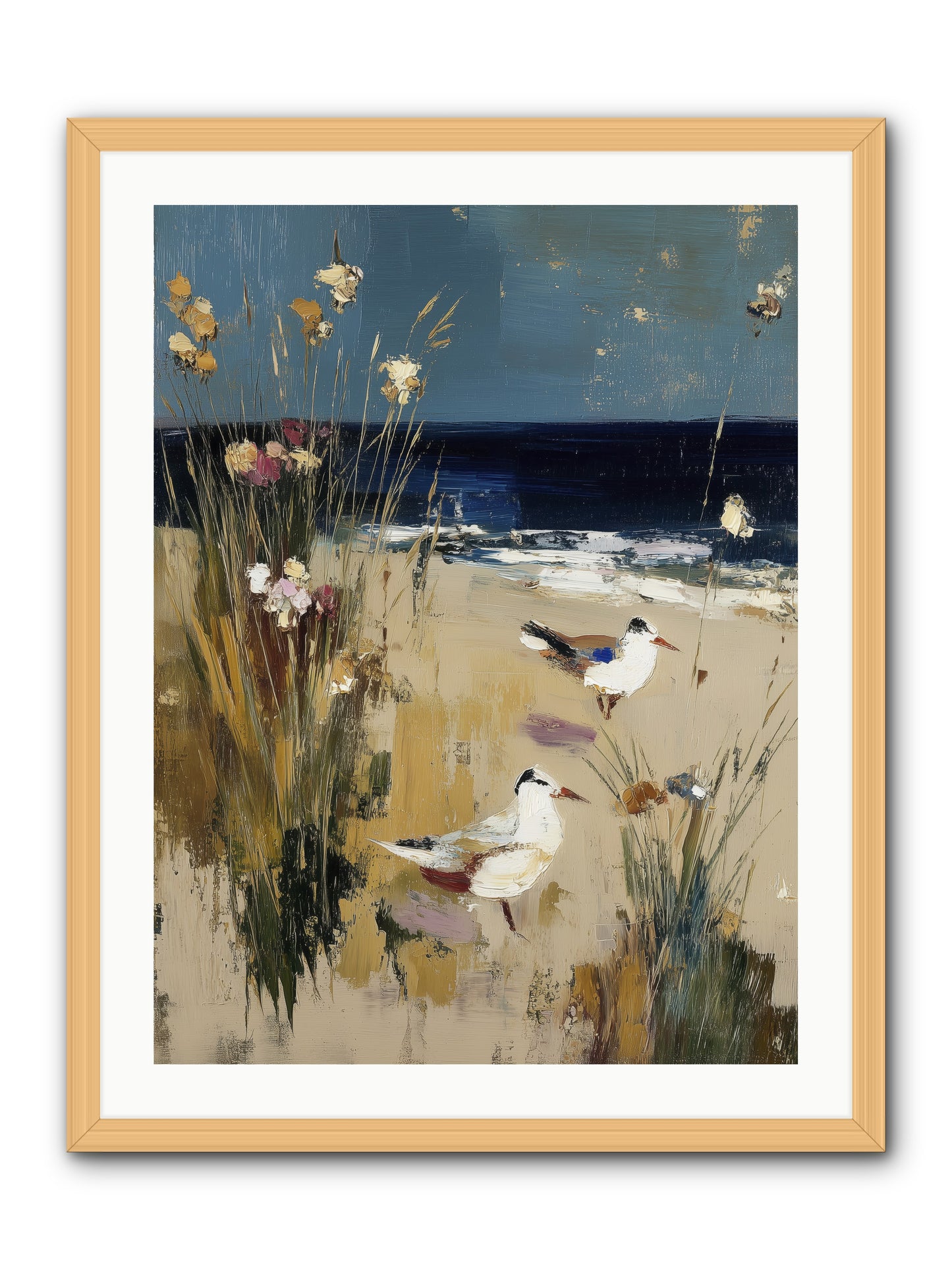 Beyond the Bend -- Framed Print - Natural 24x32