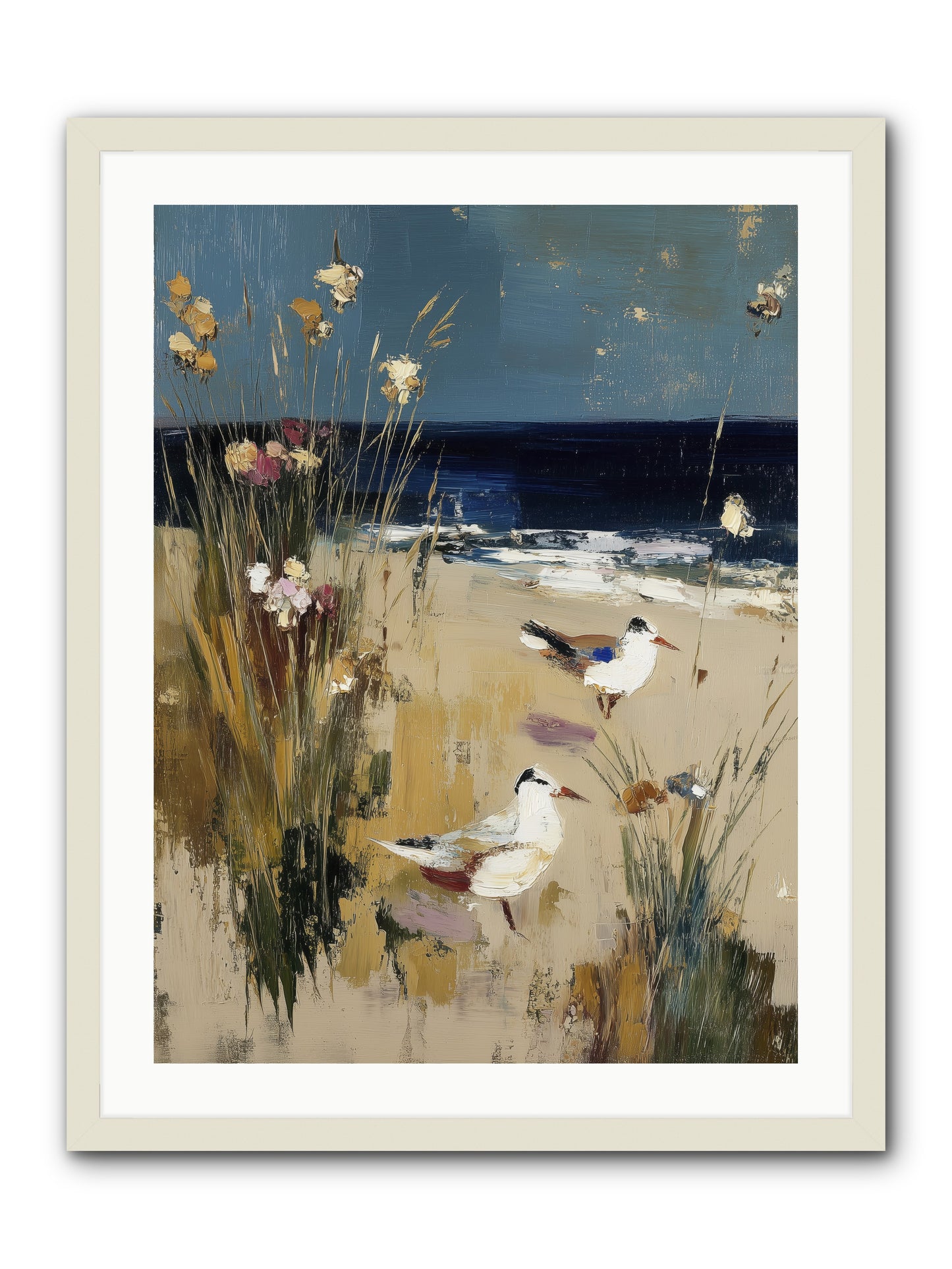Beyond the Bend -- Framed Print - White 24x32