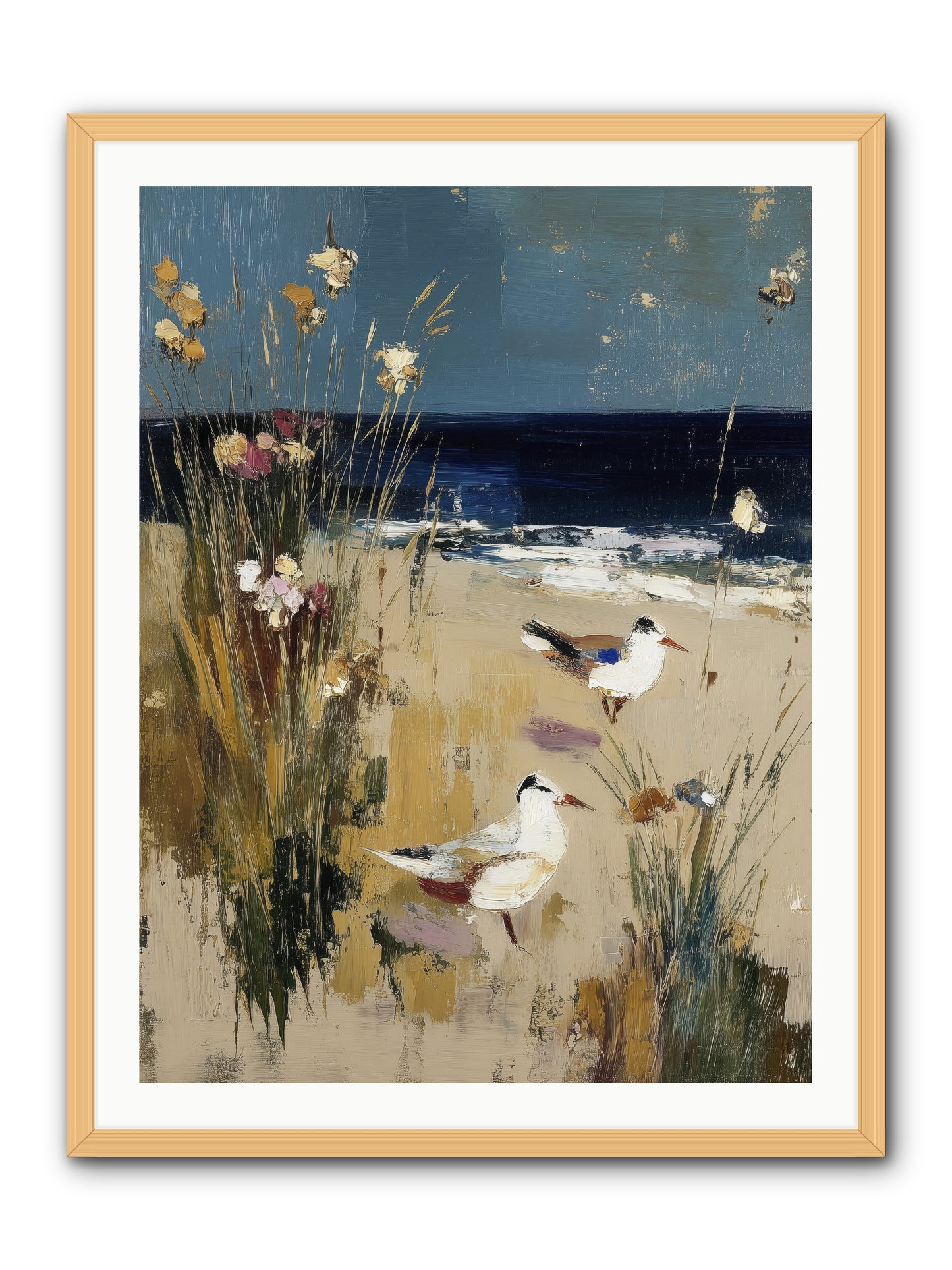 Beyond the Bend -- Framed Print - Natural 30x40