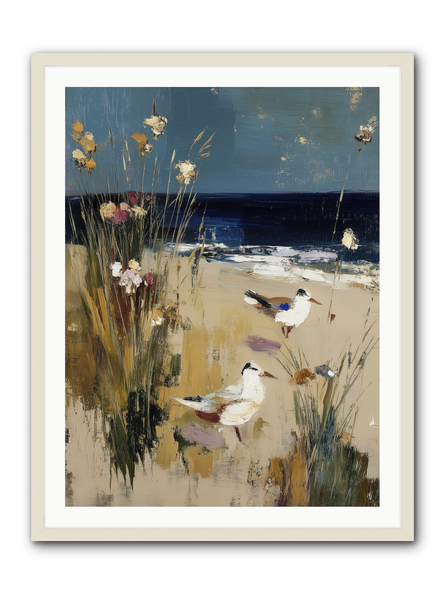 Beyond the Bend -- Framed Print - White 30x40