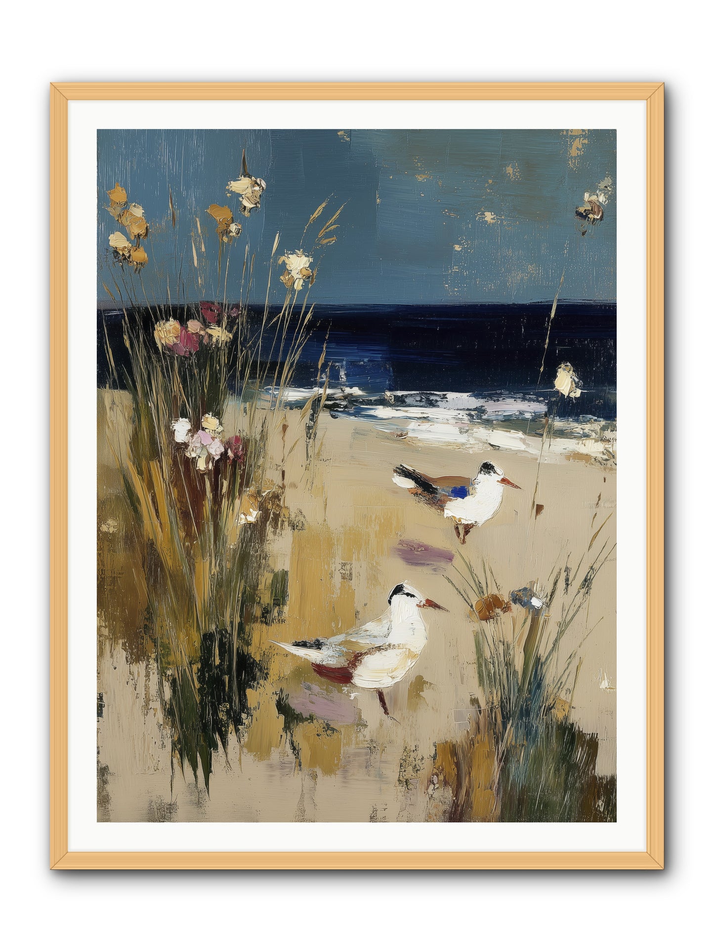 Beyond the Bend -- Framed Print - Natural 36x48