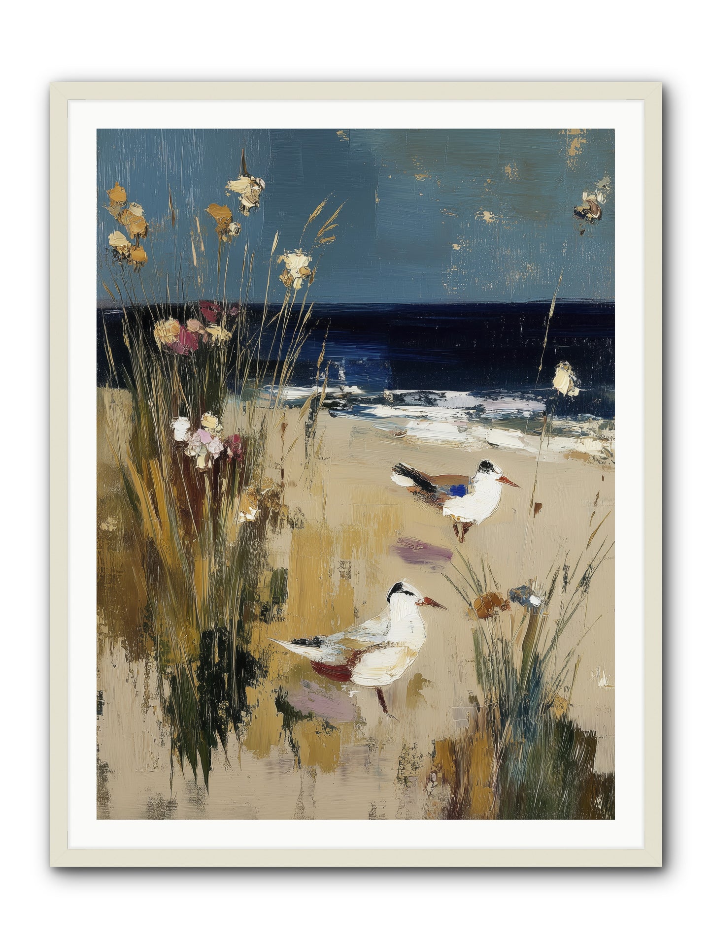 Beyond the Bend -- Framed Print - White 36x48