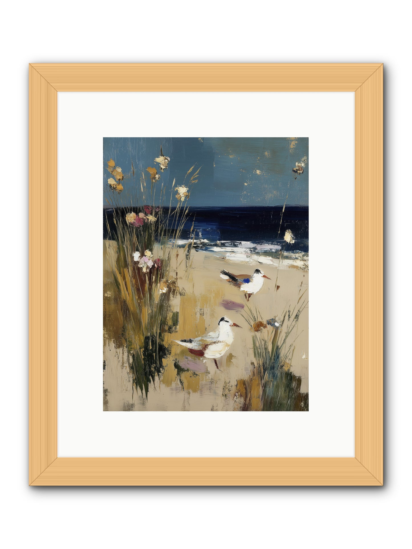 Beyond the Bend -- Framed Print - Natural 9x12