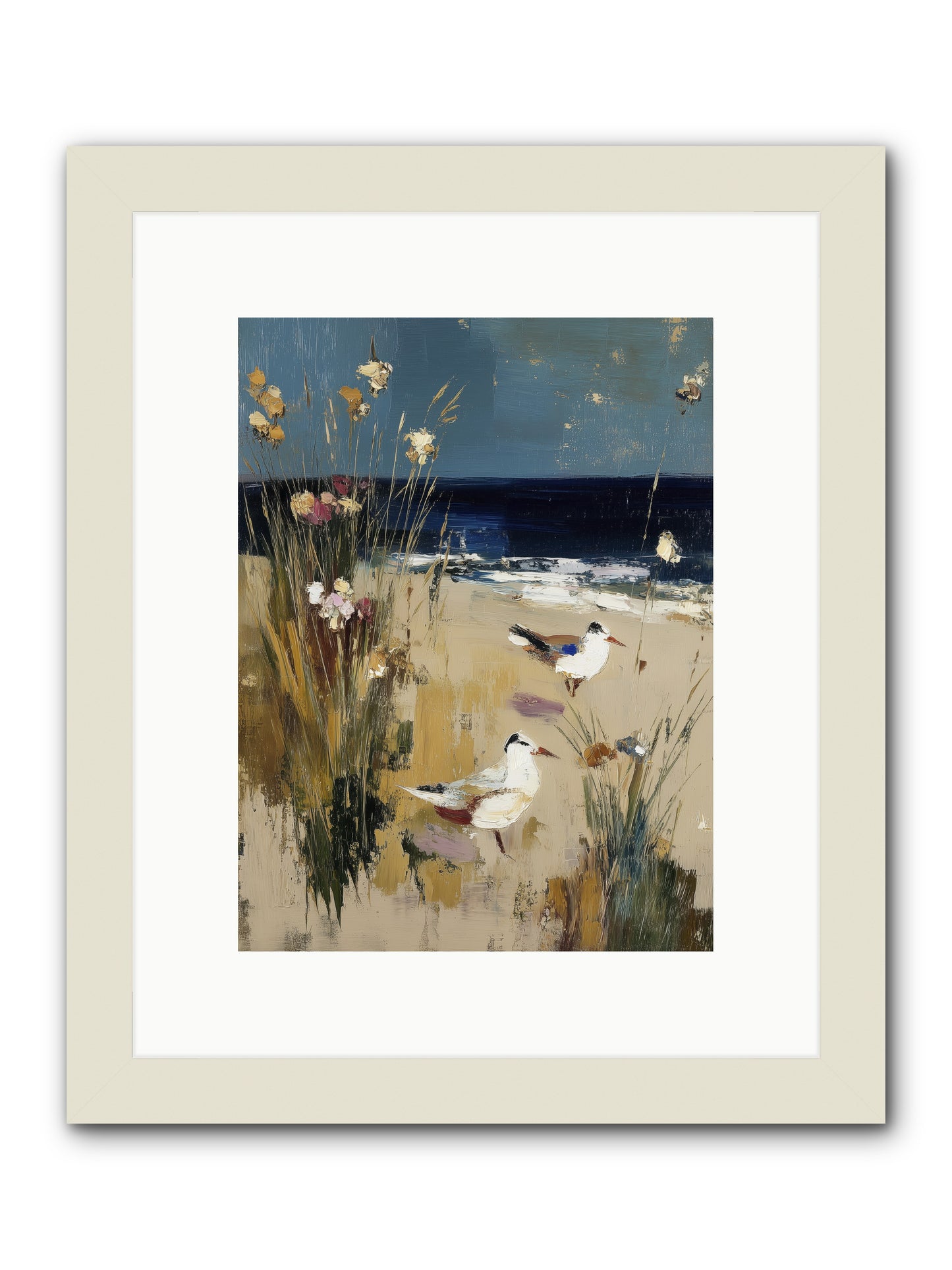 Beyond the Bend -- Framed Print - White 9x12