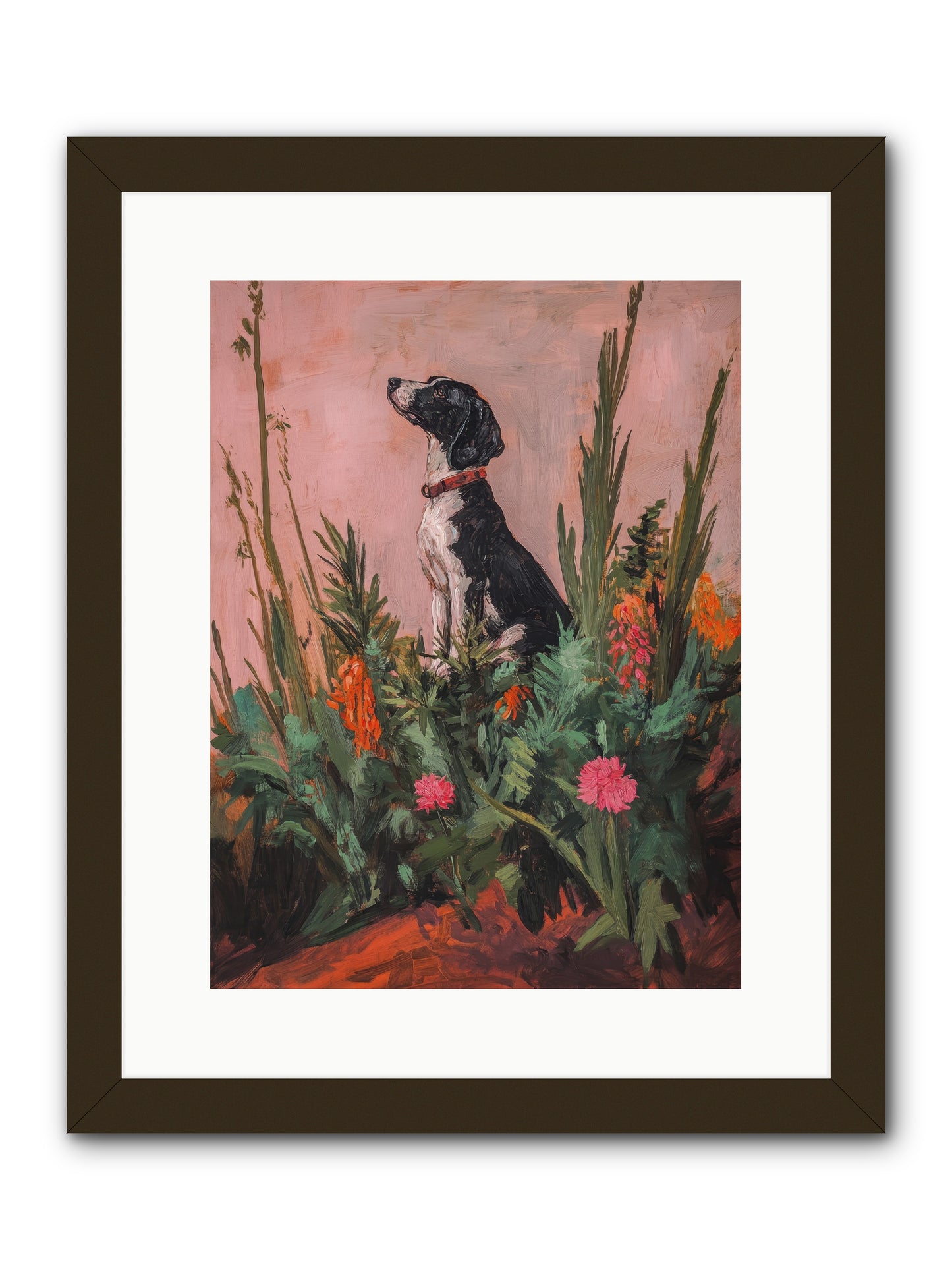 Beyond the Cattail Marsh -- Framed Print - Black 12x16