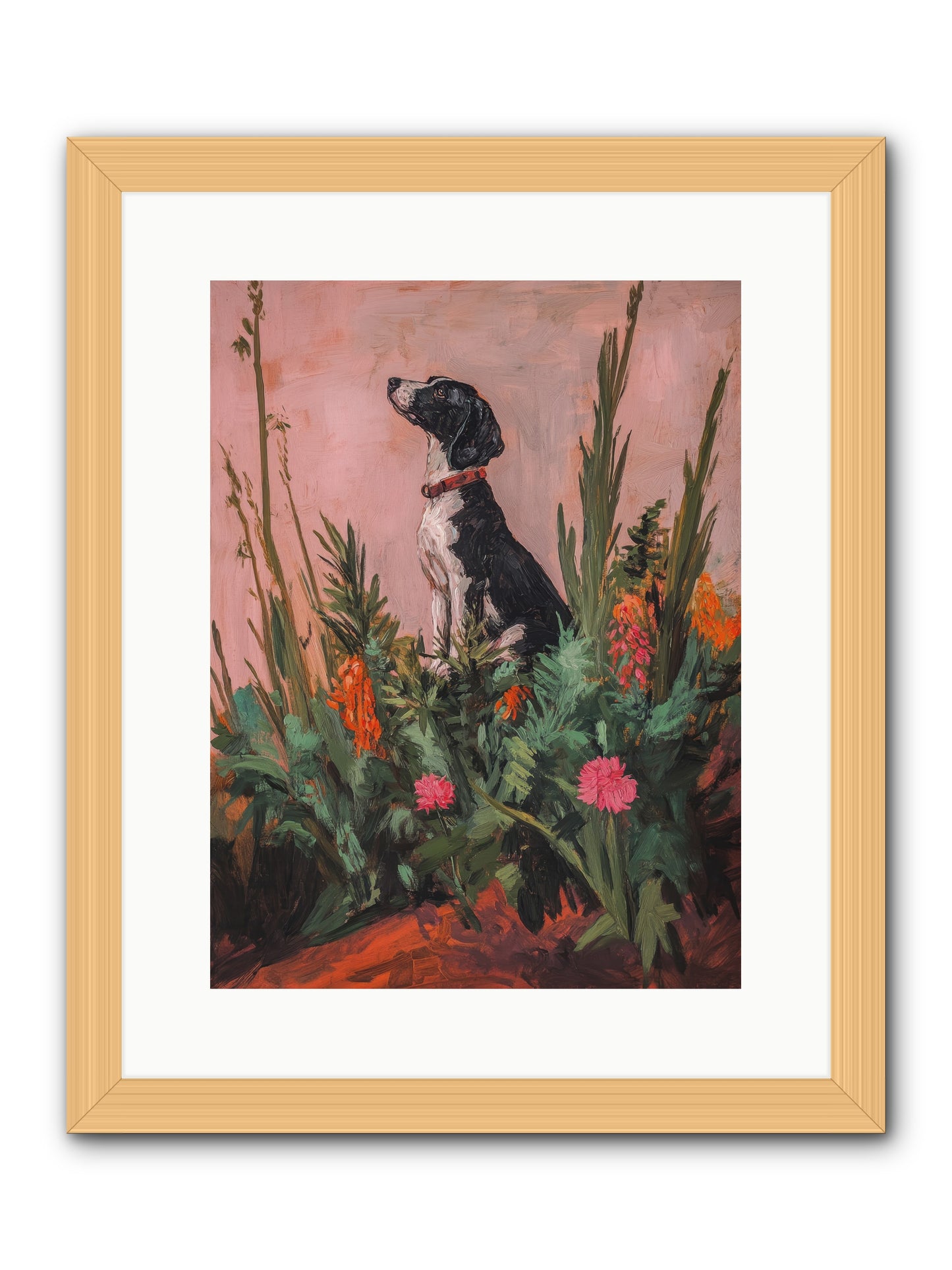 Beyond the Cattail Marsh -- Framed Print - Natural 12x16