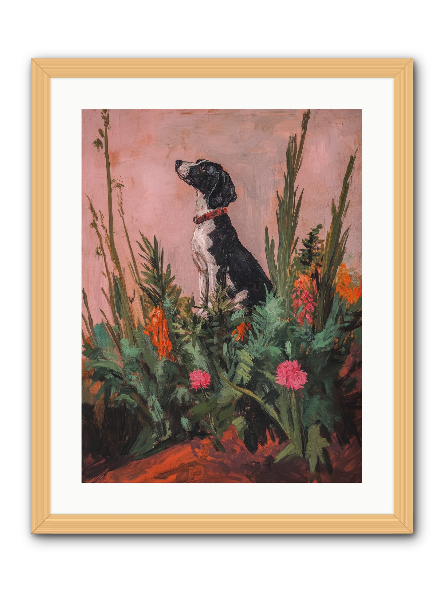 Beyond the Cattail Marsh -- Framed Print - Natural 18x24