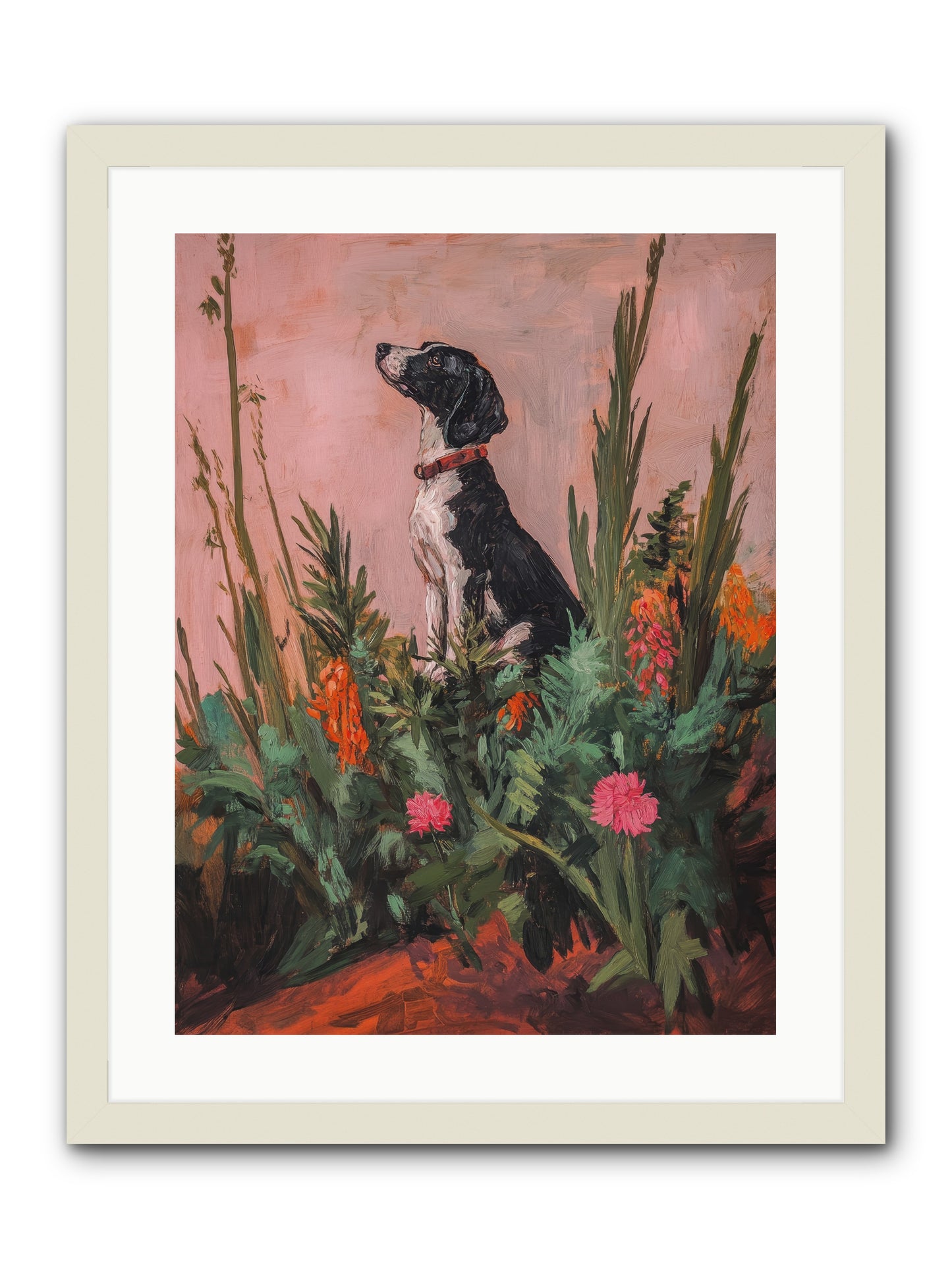 Beyond the Cattail Marsh -- Framed Print - White 18x24