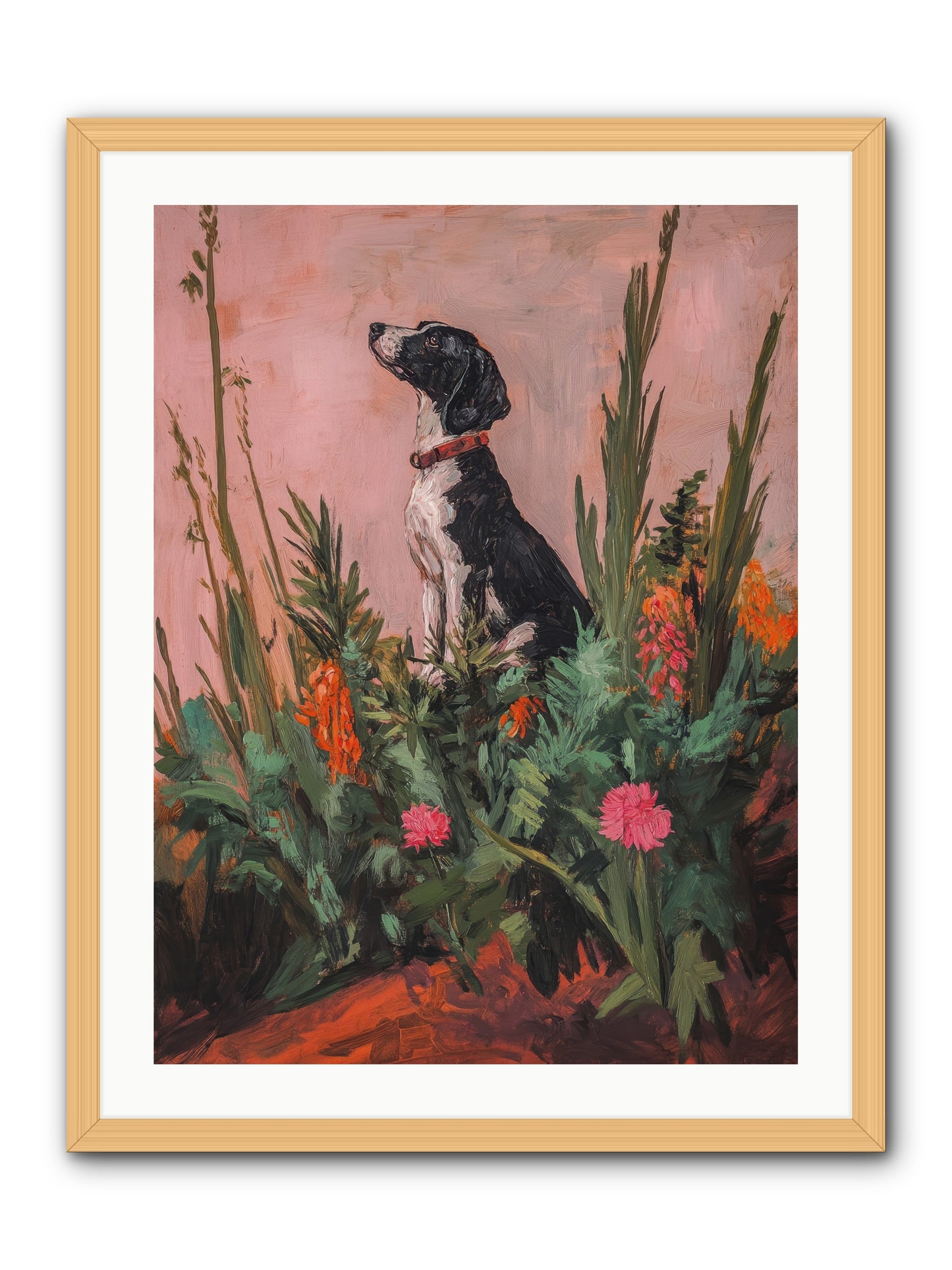 Beyond the Cattail Marsh -- Framed Print - Natural 24x32