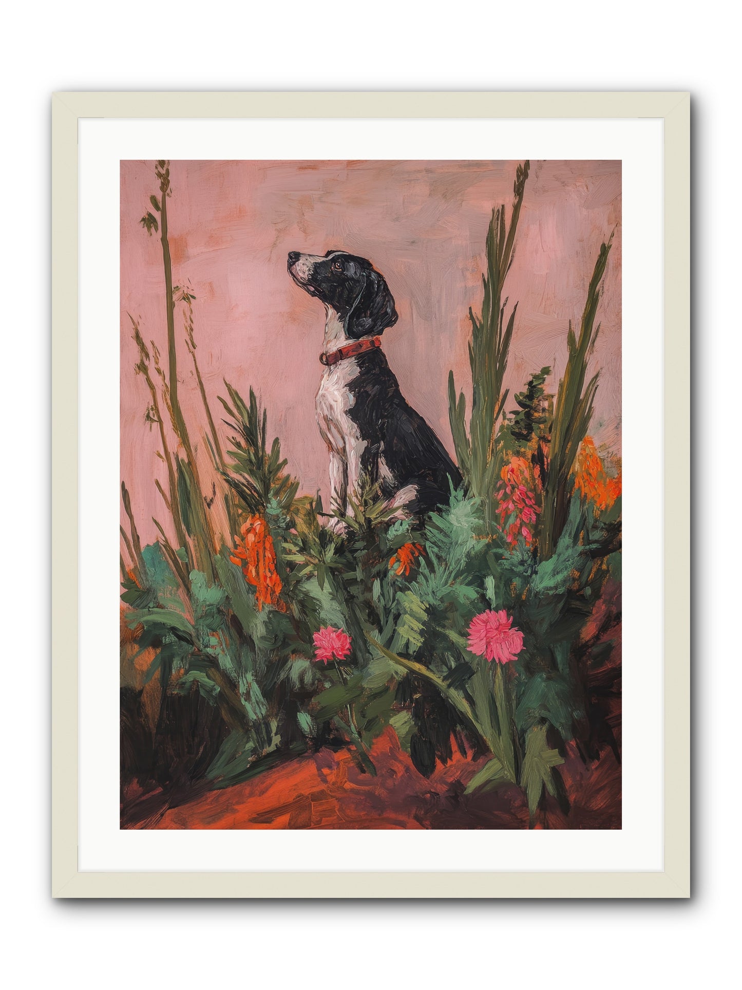 Beyond the Cattail Marsh -- Framed Print - White 24x32