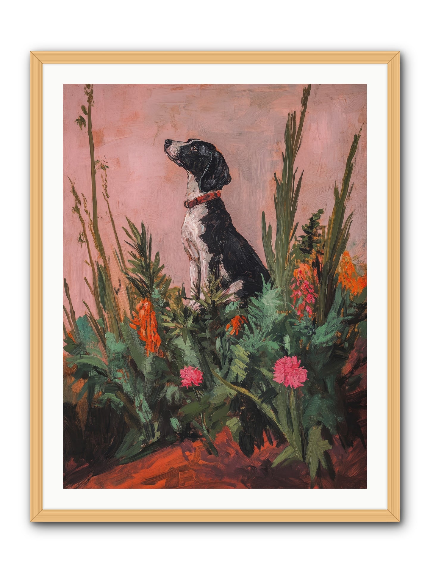 Beyond the Cattail Marsh -- Framed Print - Natural 30x40