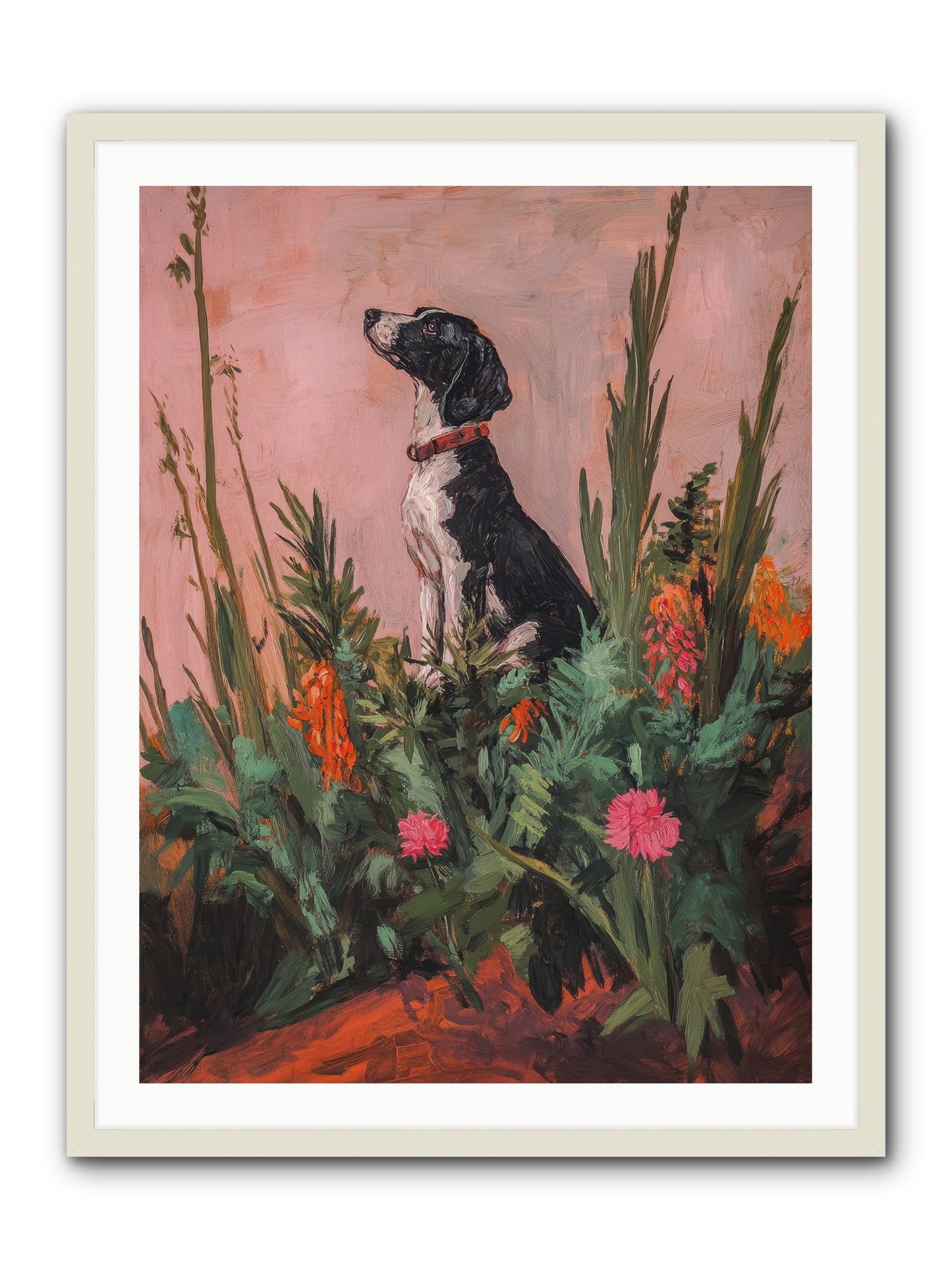 Beyond the Cattail Marsh -- Framed Print - White 30x40