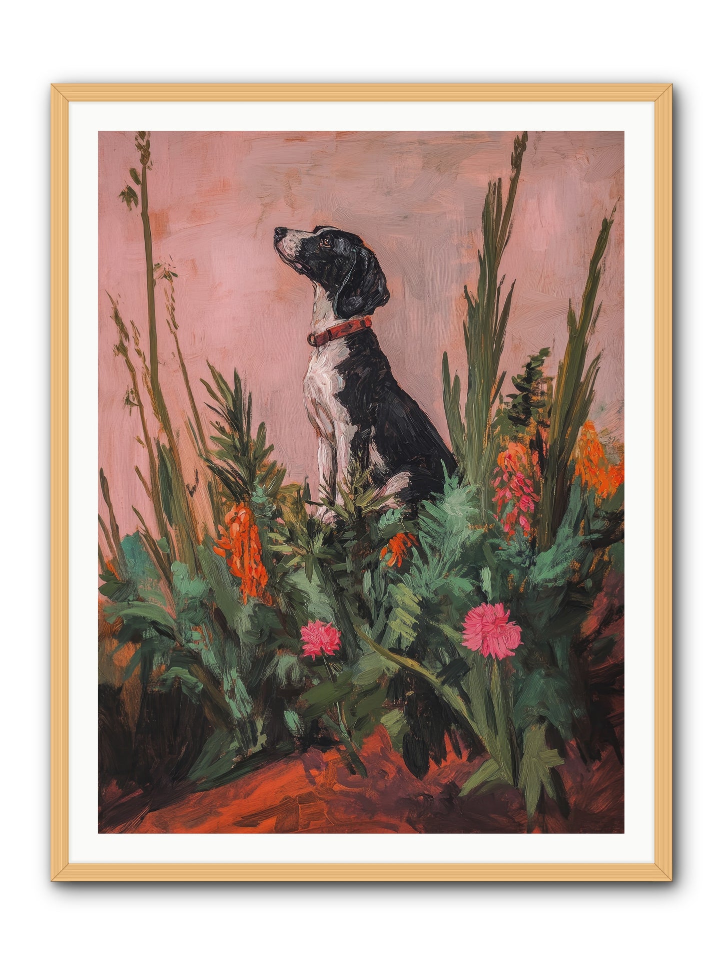 Beyond the Cattail Marsh -- Framed Print - Natural 36x48