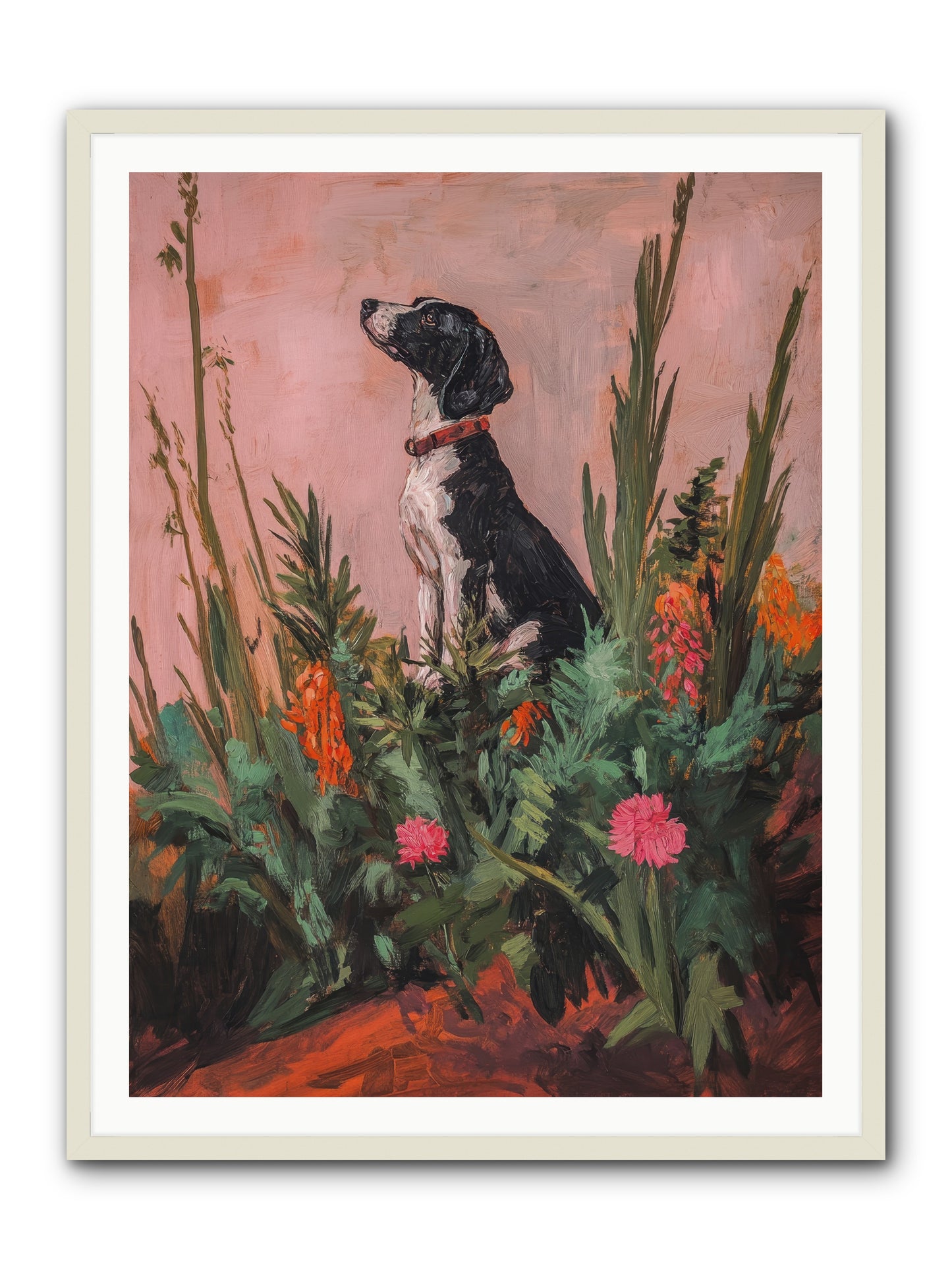 Beyond the Cattail Marsh -- Framed Print - White 36x48