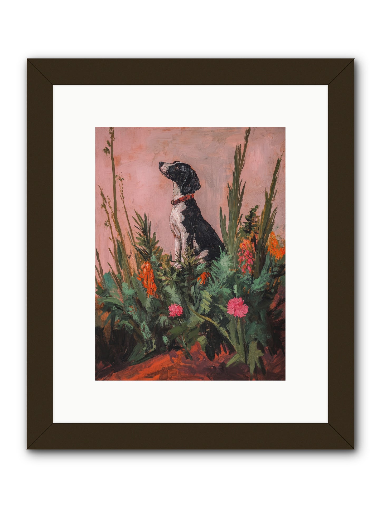 Beyond the Cattail Marsh -- Framed Print - Black 9x12