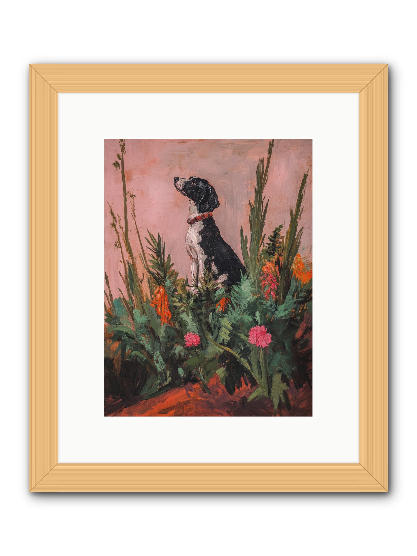 Beyond the Cattail Marsh -- Framed Print - Natural 9x12