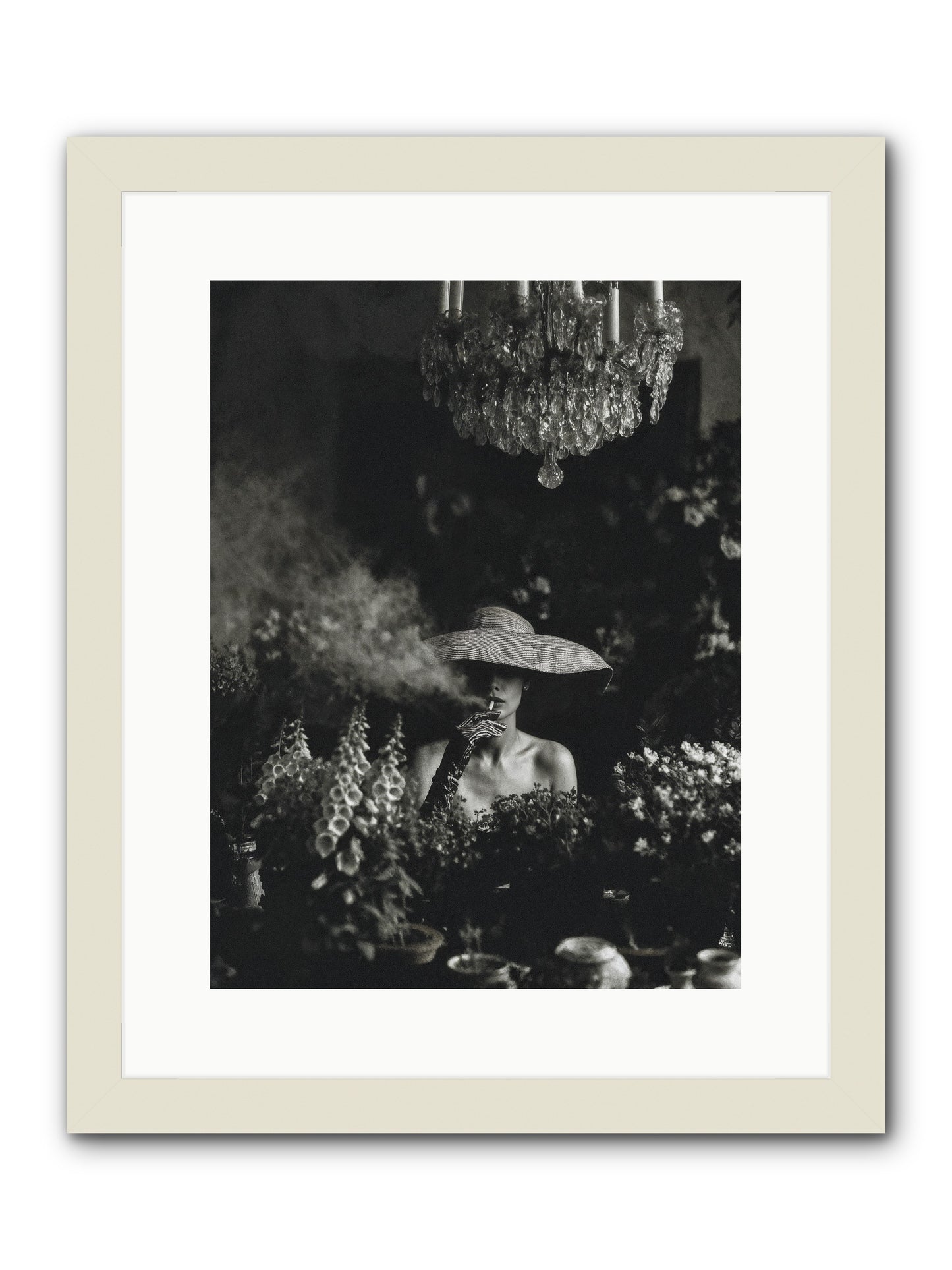 Beyond the Garden Wall -- Framed Print - White 12x16
