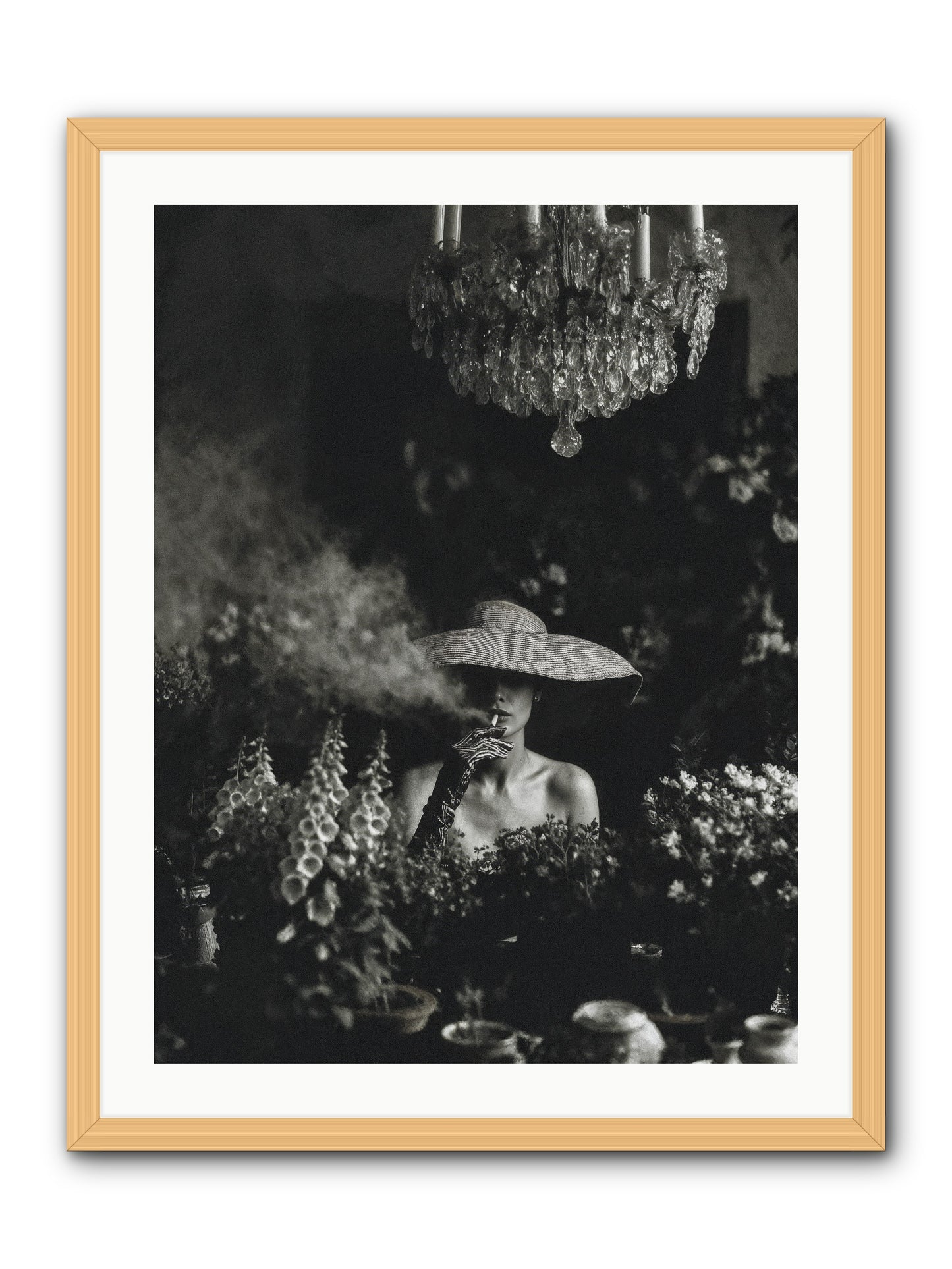 Beyond the Garden Wall -- Framed Print - Natural 24x32