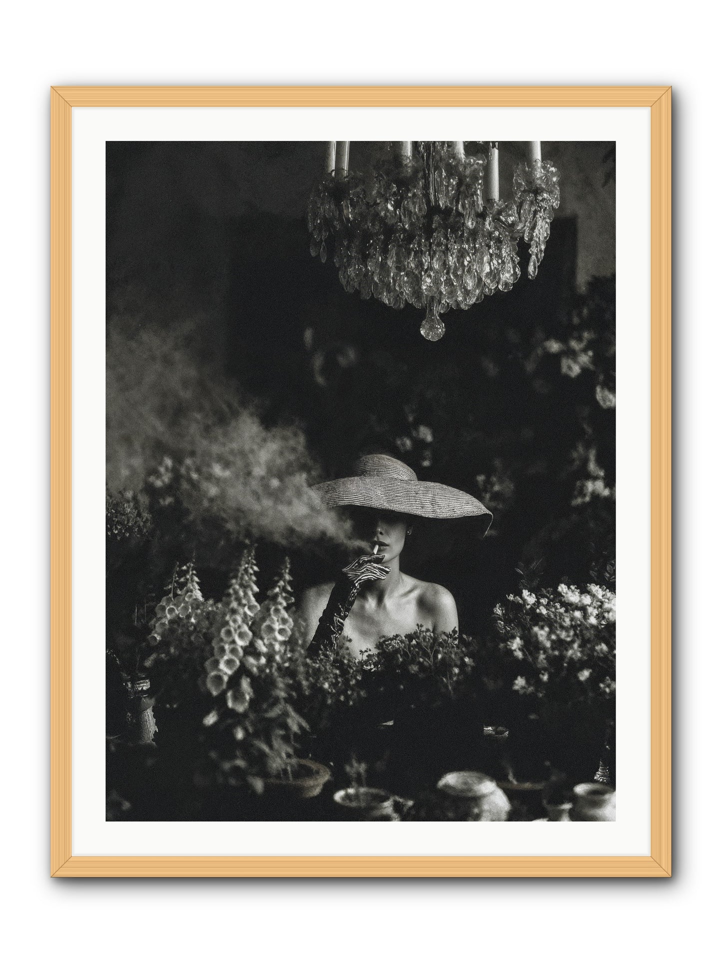 Beyond the Garden Wall -- Framed Print - Natural 30x40
