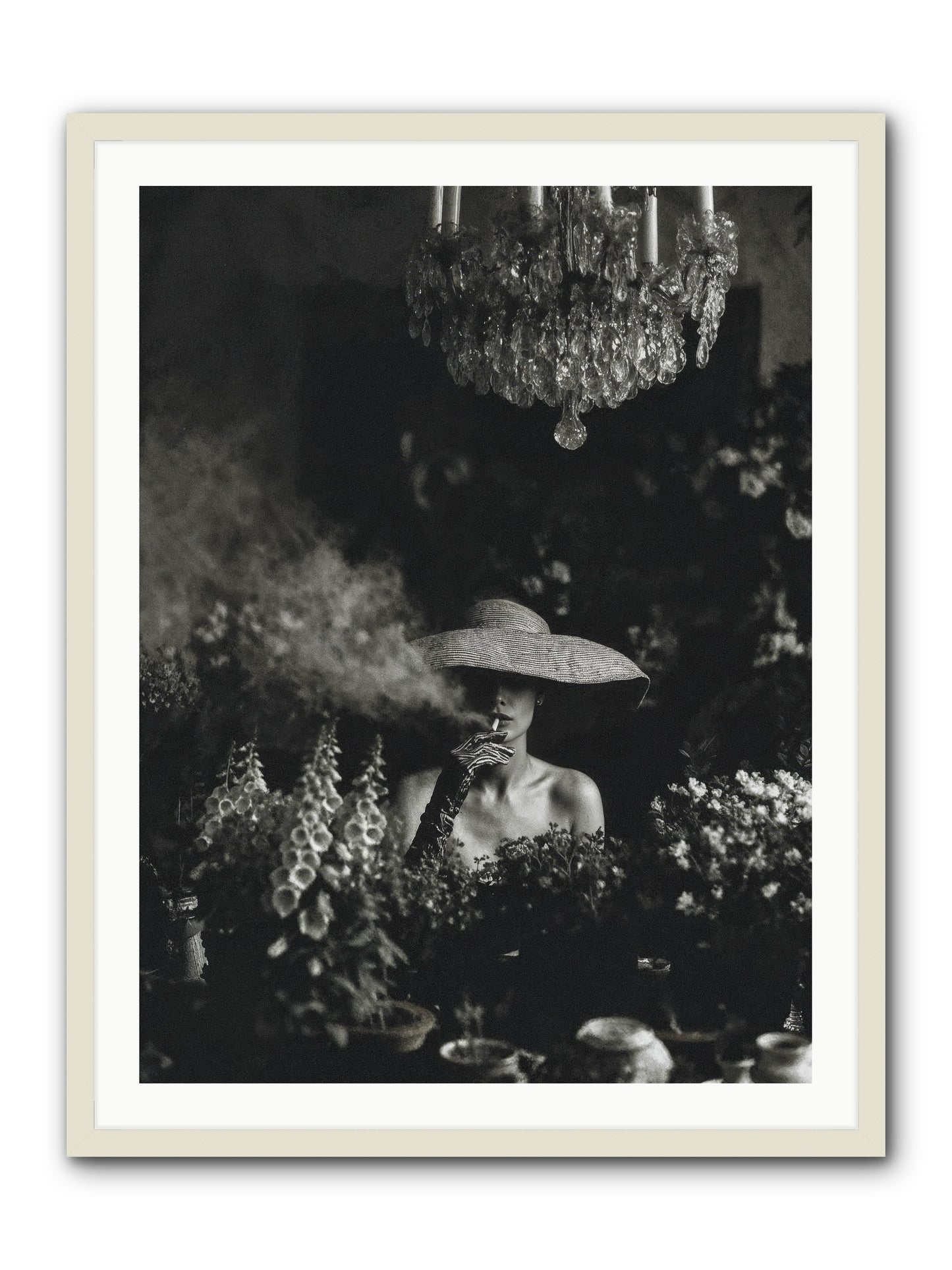 Beyond the Garden Wall -- Framed Print - White 30x40